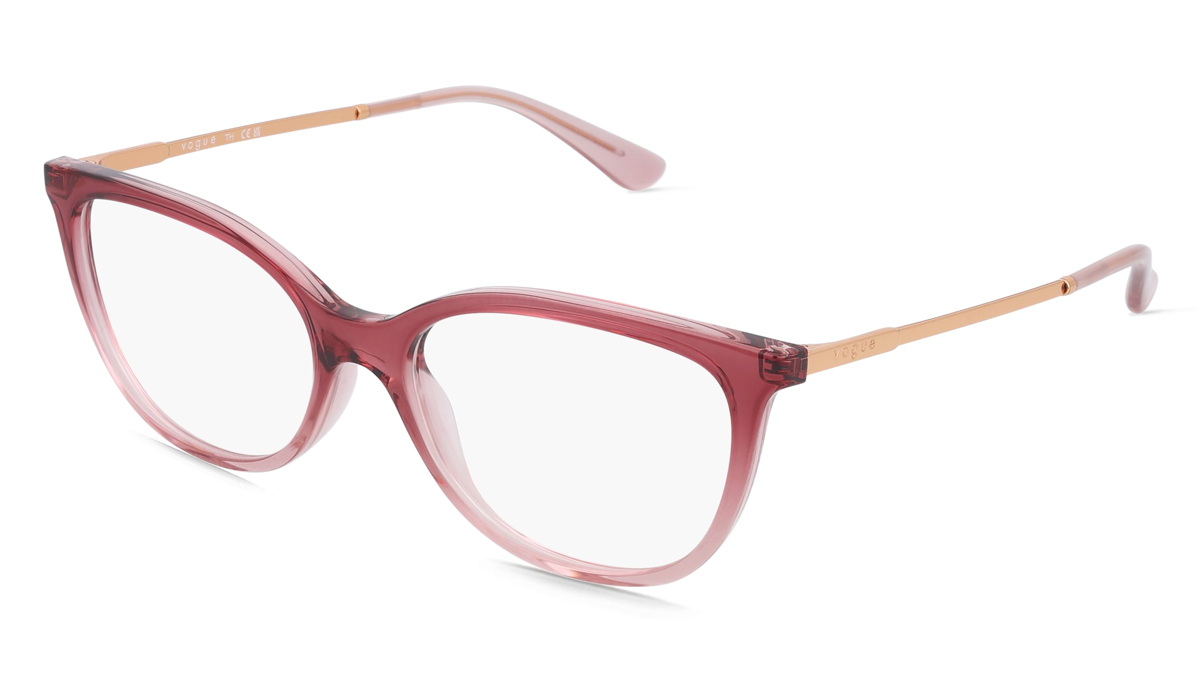 Vogue 0VO5673 Damen-Brille inkl. Gläser Vollrand Oval Kunststoff-Gestell 52/16/140, Pink