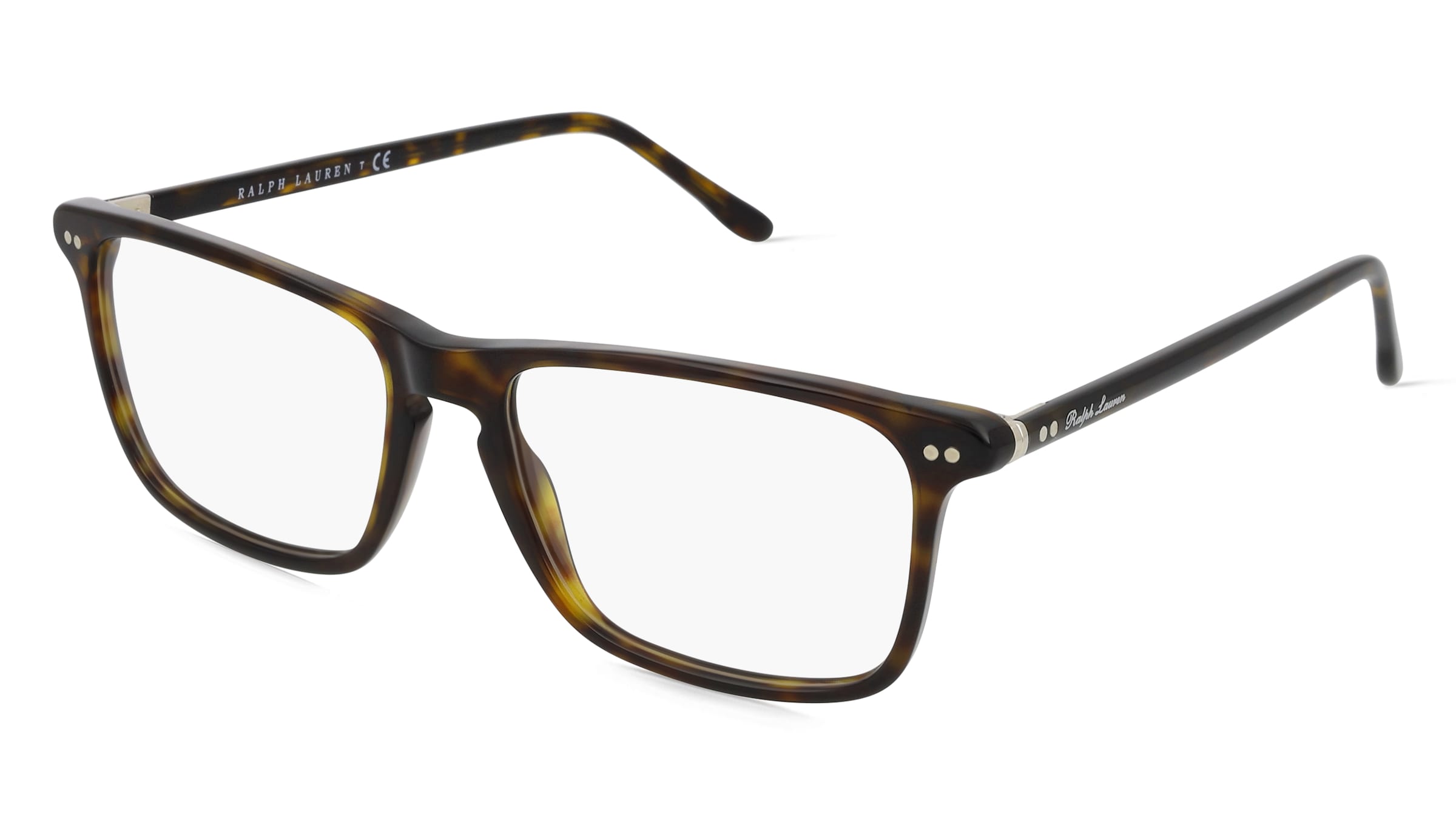 Polo Ralph Lauren RL6220 Herren-Brille inkl. Gläser Vollrand Quadratisch Acetat-Gestell 55/17/145, Havanna