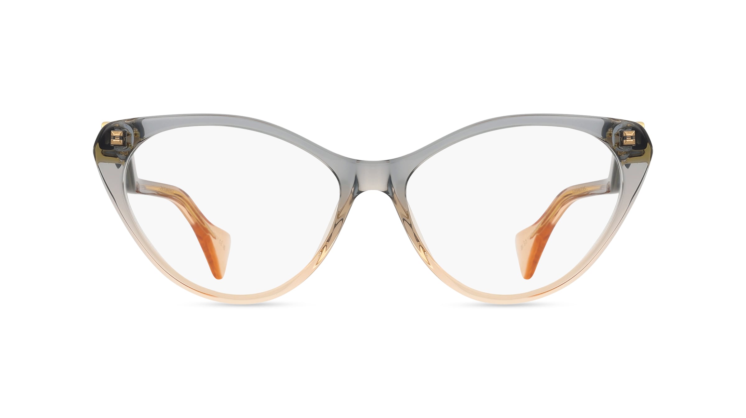 Gucci GG1013O Damen-Brille inkl. Gläser Vollrand Cateye Acetat-Gestell 55mm/16mm/140mm, blau