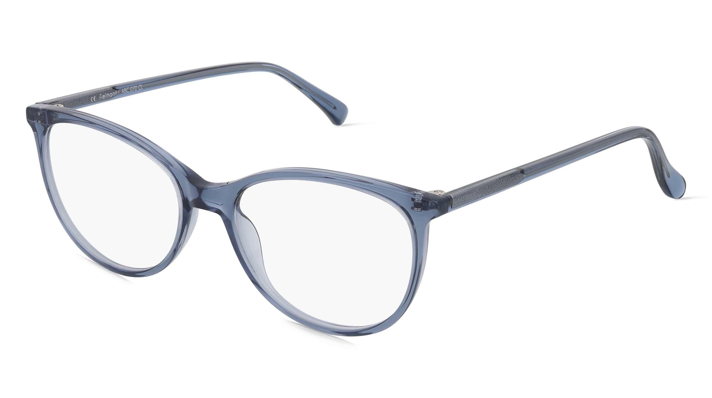 Fielmann ABC 070 CL Damen-Brille inkl. Gläser Vollrand Butterfly Acetat-Gestell 51/16/140, Blau