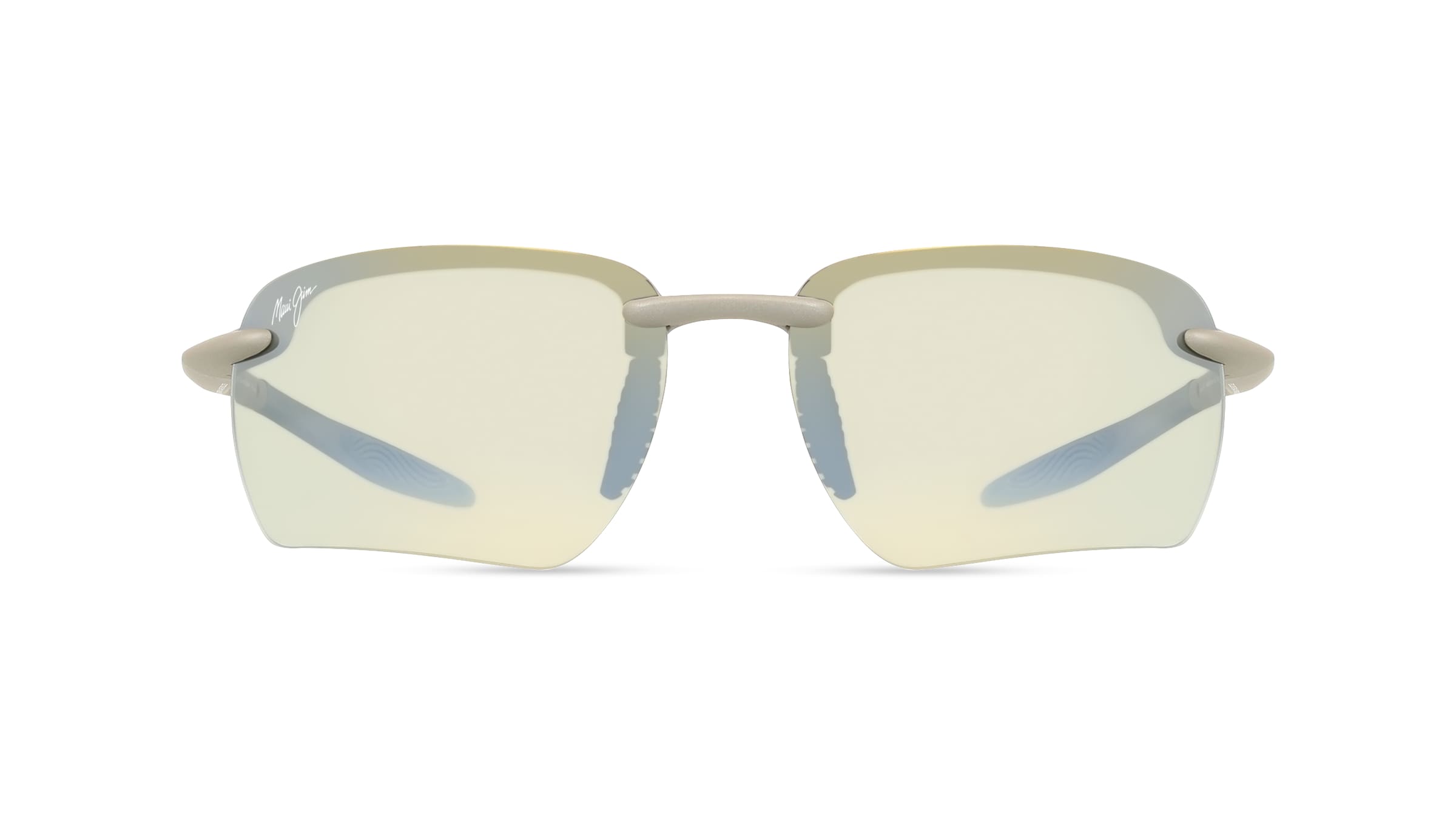 Maui Jim MJ0336S Unisex-Sonnenbrille Randlos Geometrisch Kunststoff-Gestell, grau