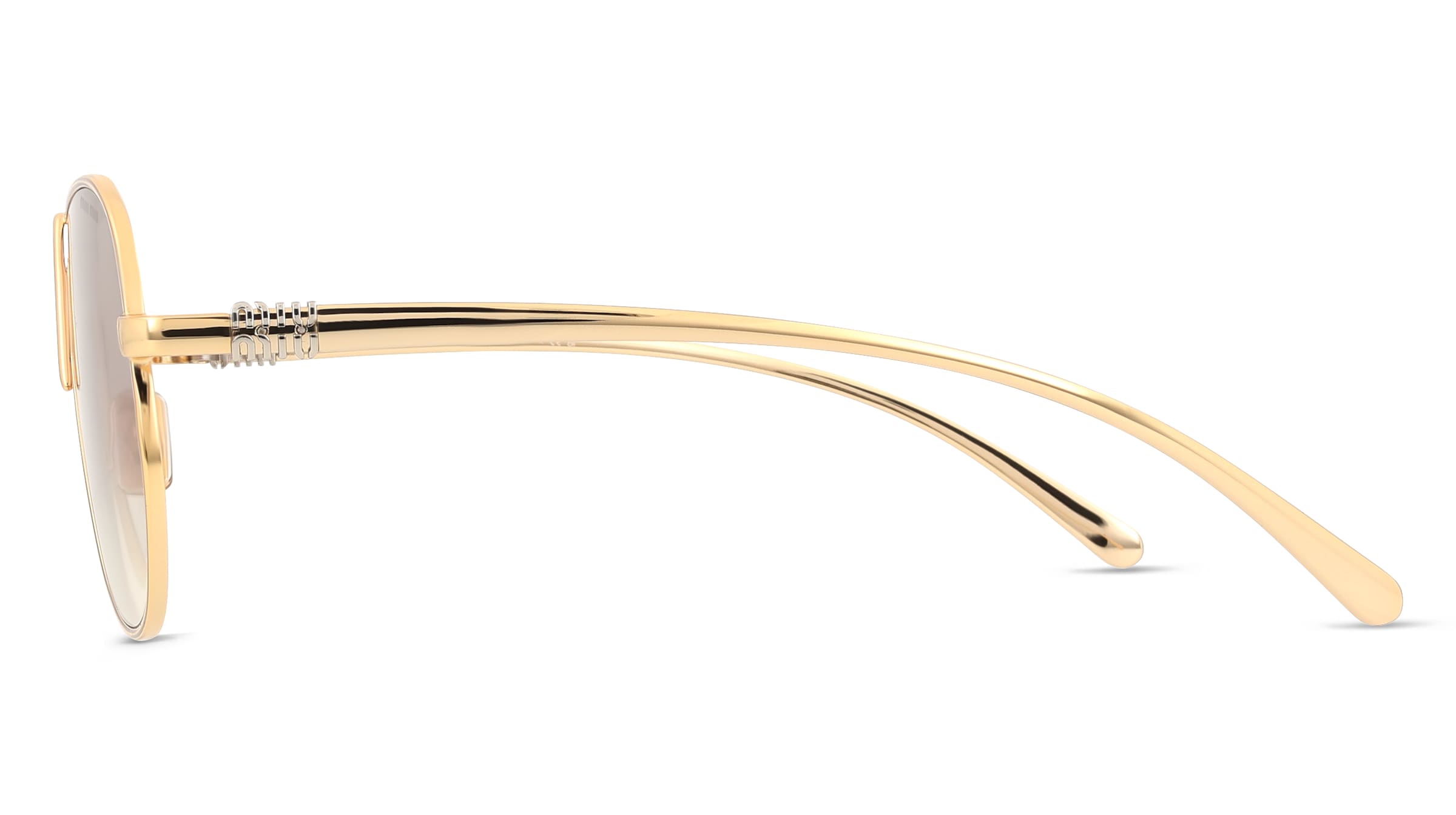 Thumbnail - Miu Miu 0MU A56S Damen-Sonnenbrille Vollrand Pilot Metall-Gestell, gold