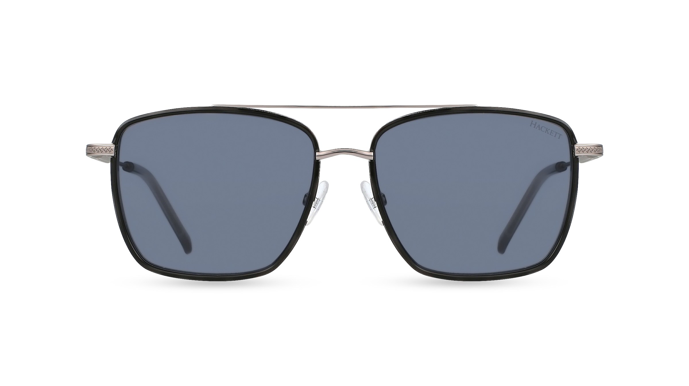 Hackett HE 914 Herren-Sonnenbrille Vollrand Eckig Metall-Gestell, silber