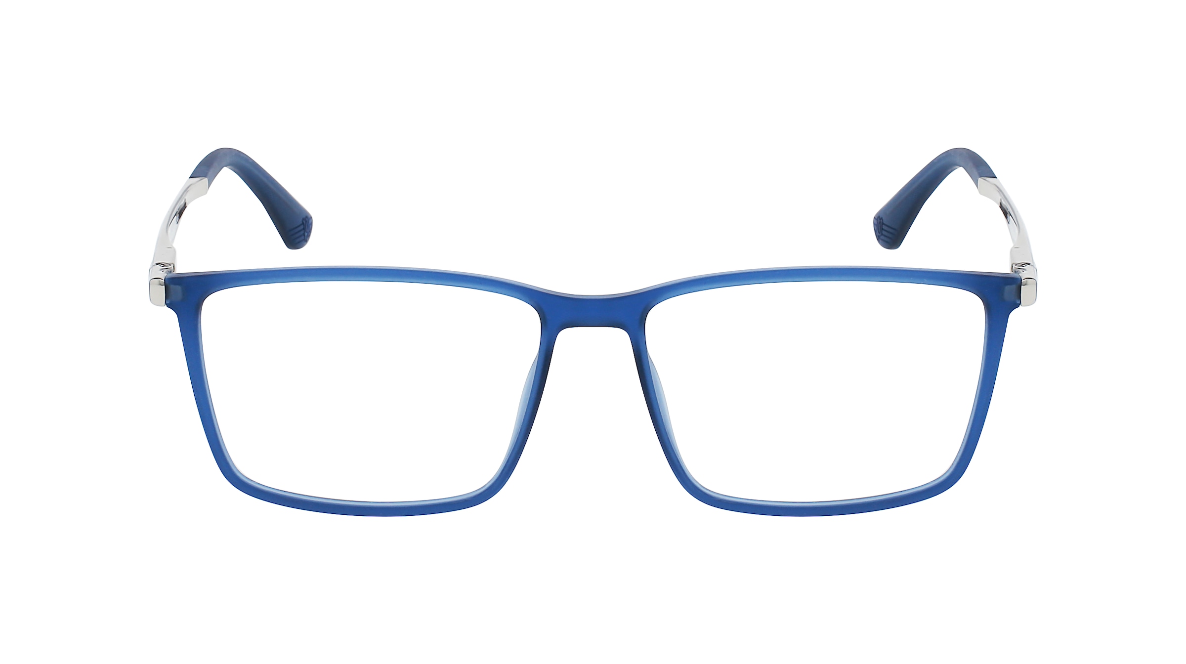 Police POIVPLG70 Herren-Brille inkl. Gläser Vollrand Eckig Kunststoff-Gestell 56mm/15mm/145mm, blau