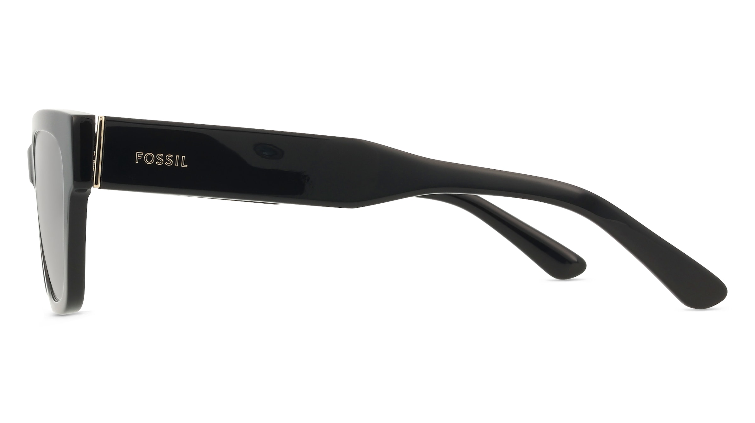 Thumbnail - Fossil FOS 2163/G/S Damen-Sonnenbrille Vollrand Rectangular Acetat-Gestell, schwarz