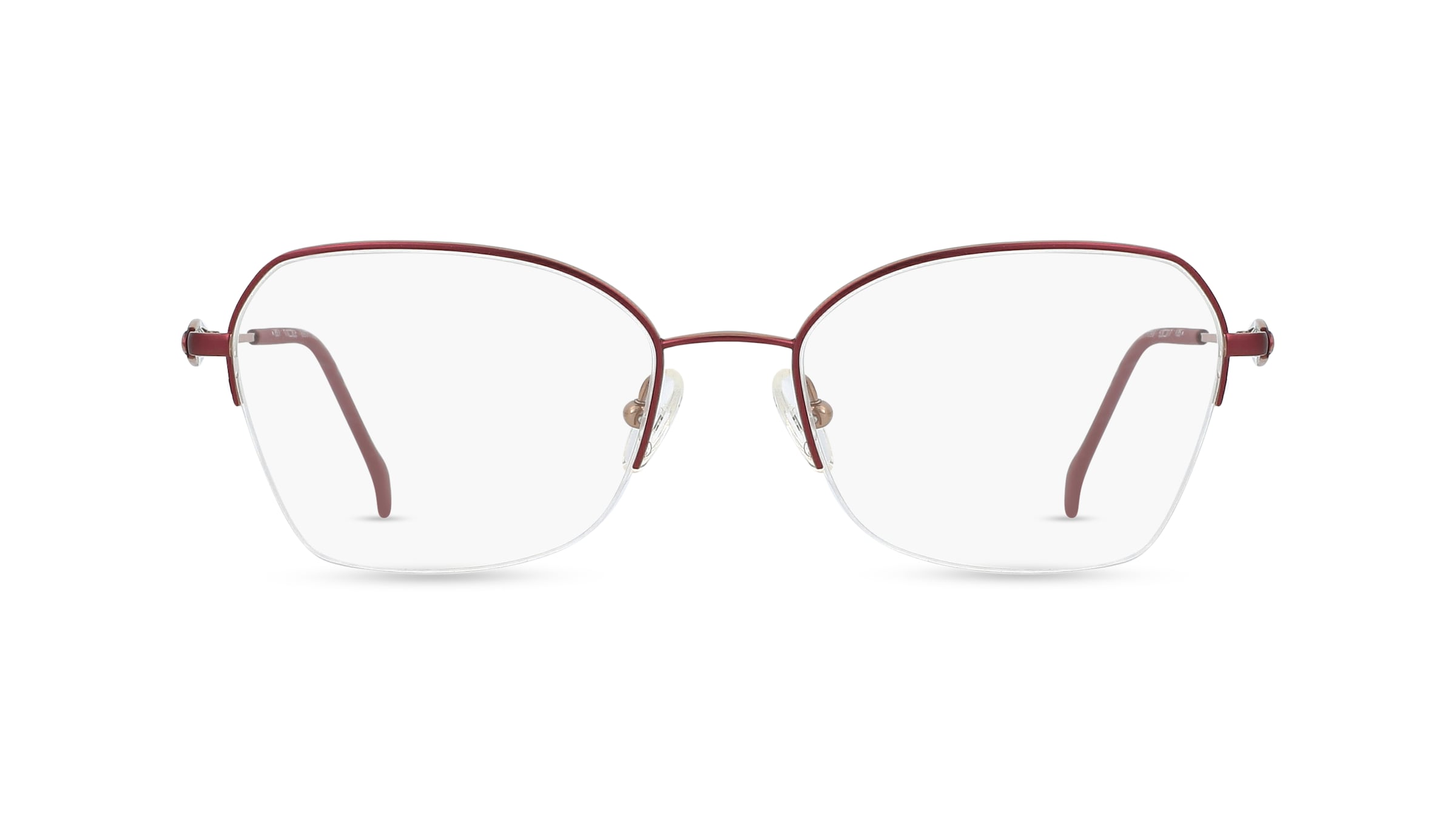 Fielmann COMFORT 118 CL Damen-Brille inkl. Gläser Halbrand Butterfly Titan-Gestell 53mm/17mm/135mm, gold