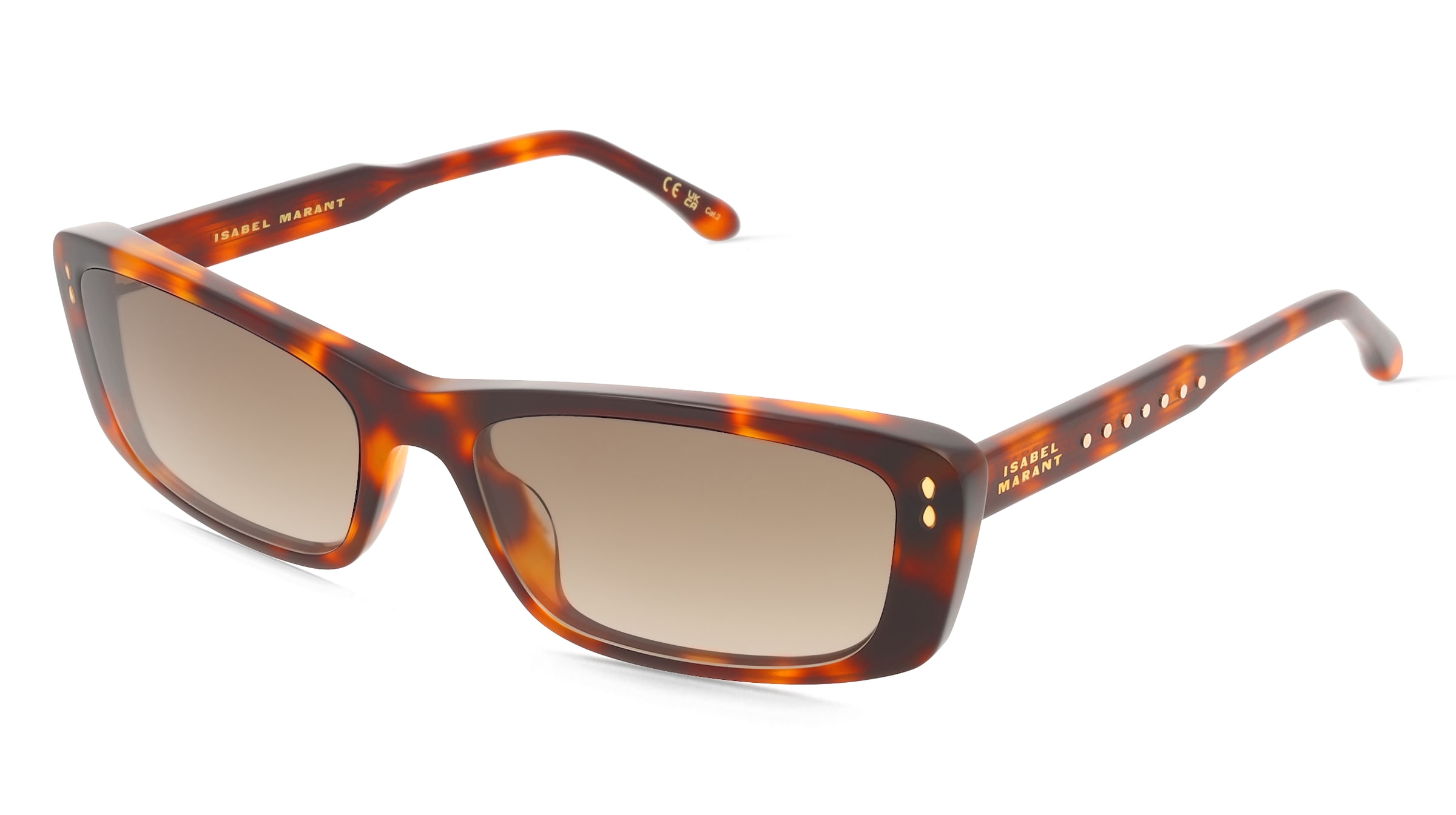 Isabel Marant IM 0243/G/S Damen-Sonnenbrille Vollrand Eckig Acetat-Gestell, Havanna
