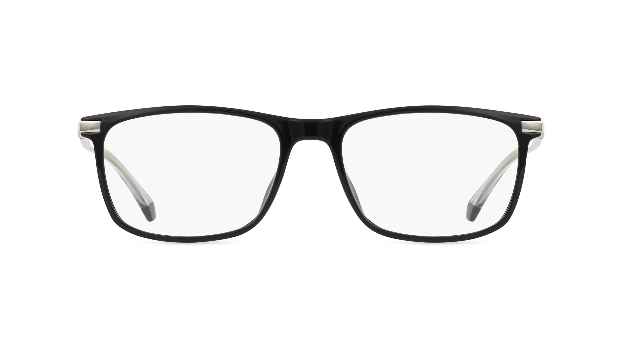 Polaroid PLD D458/G Herren-Brille inkl. Gläser Vollrand Rechteckig Kunststoff-Gestell 54mm/17mm/145mm, schwarz