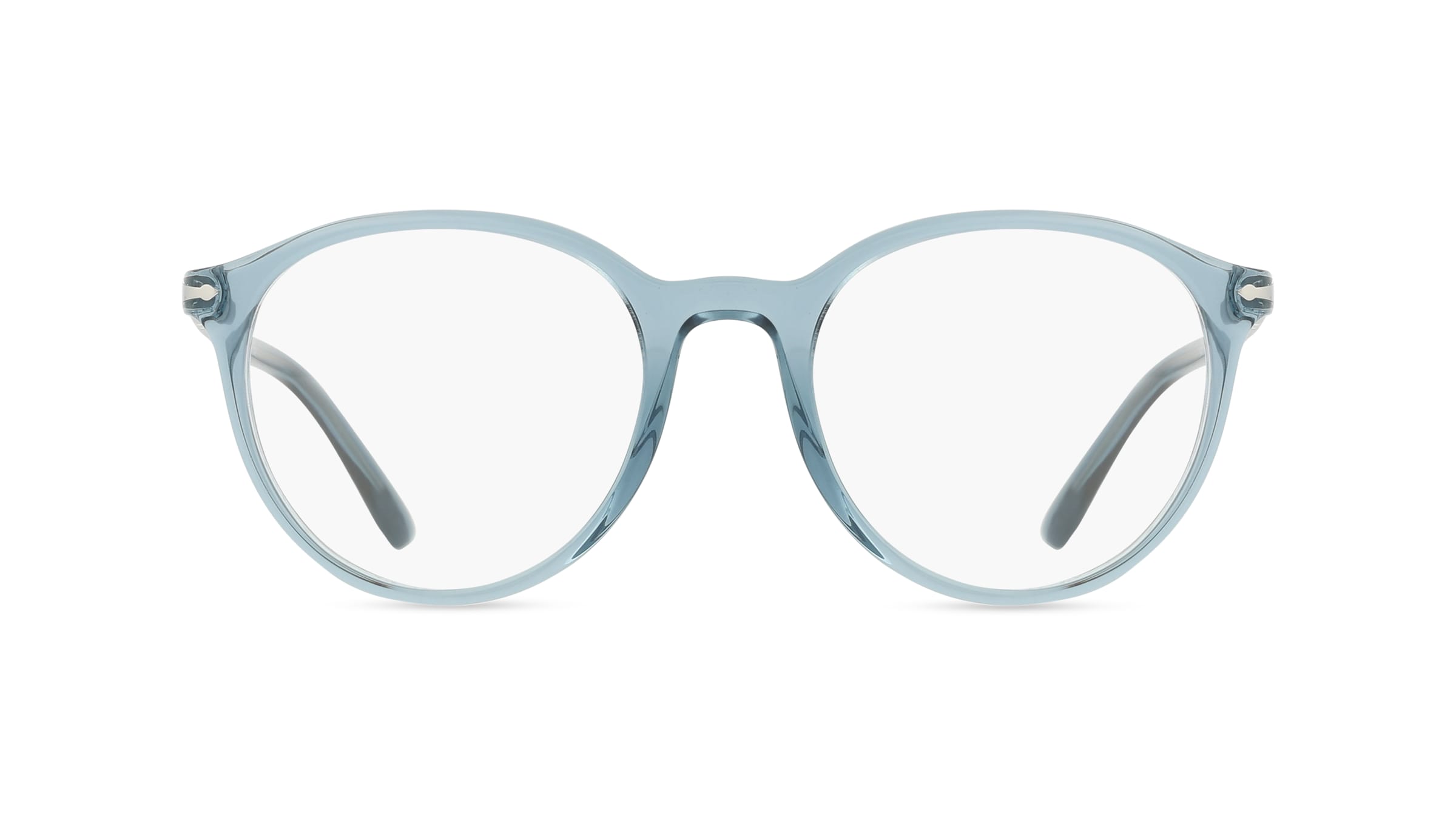 Persol 0PO3353V Unisex-Brille inkl. Gläser Vollrand Panto Acetat-Gestell 51mm/20mm/145mm, blau