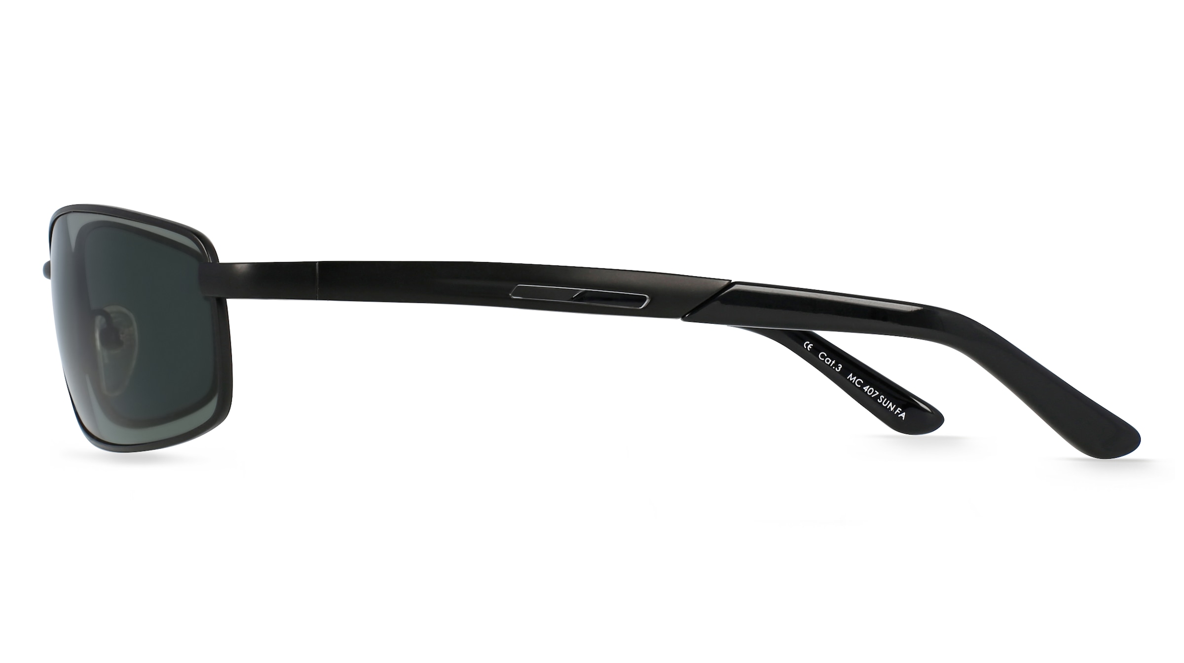 Thumbnail - Fielmann MC 407 SUN FA Herren-Sonnenbrille Vollrand Quadratisch Metall-Gestell, schwarz