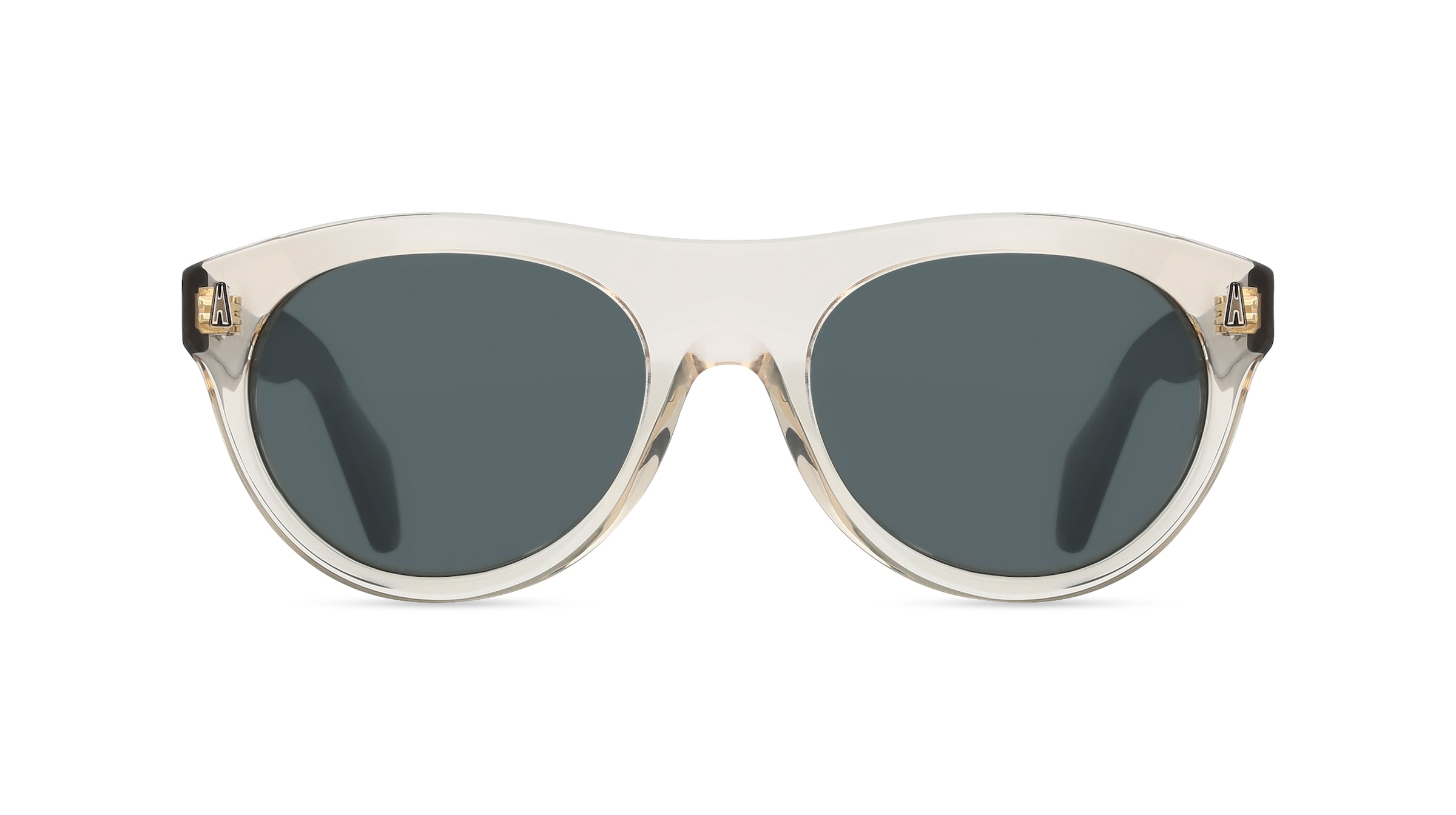 Moncler ME6022U SPLASH Unisex-Sonnenbrille Vollrand Oval Acetat-Gestell, Gelb