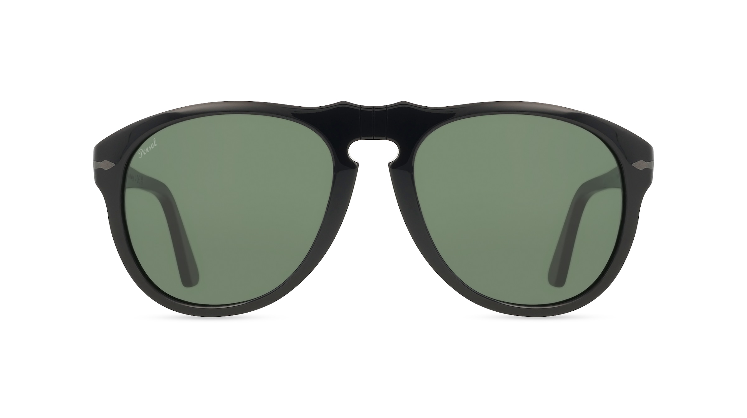 Persol 0PO0649NE Unisex-Sonnenbrille Vollrand Pilot Acetat-Gestell, schwarz