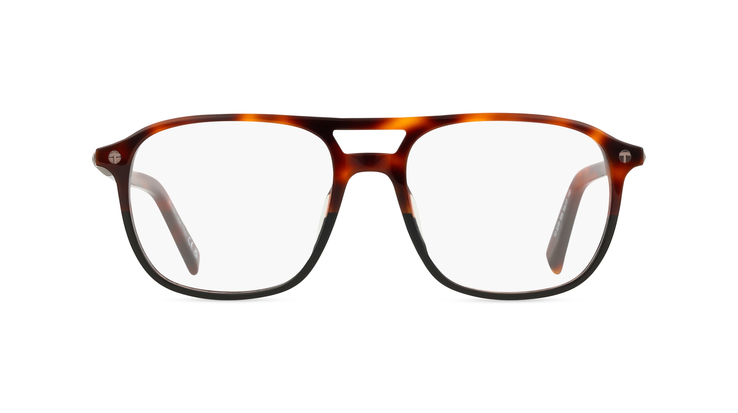 Tod's TO5270 Unisex-Brille inkl. Gläser Vollrand Pilot Kunststoff-Gestell 53mm/17mm/140mm, braun