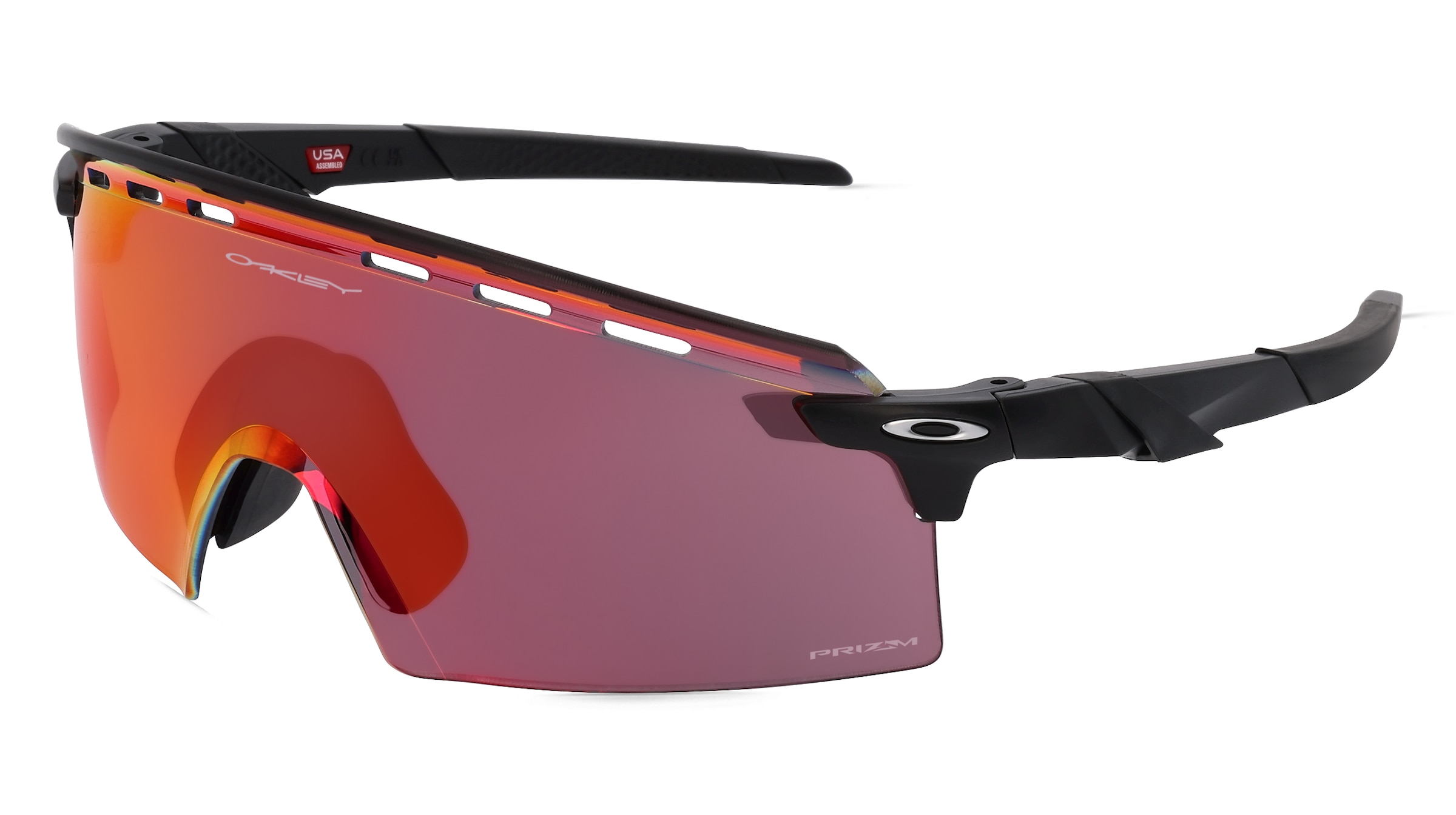 Oakley OO9235 ENCODER STRIKE VENTED Herren-Sonnenbrille Randlos Quadratisch Kunststoff-Gestell, Schwarz