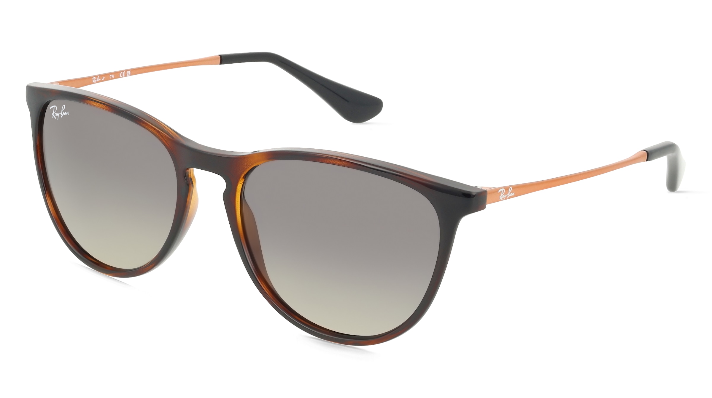 Ray-Ban Junior RJ 9060S ERIKA Kinder-Sonnenbrille Vollrand Panto Kunststoff-Gestell, Havanna