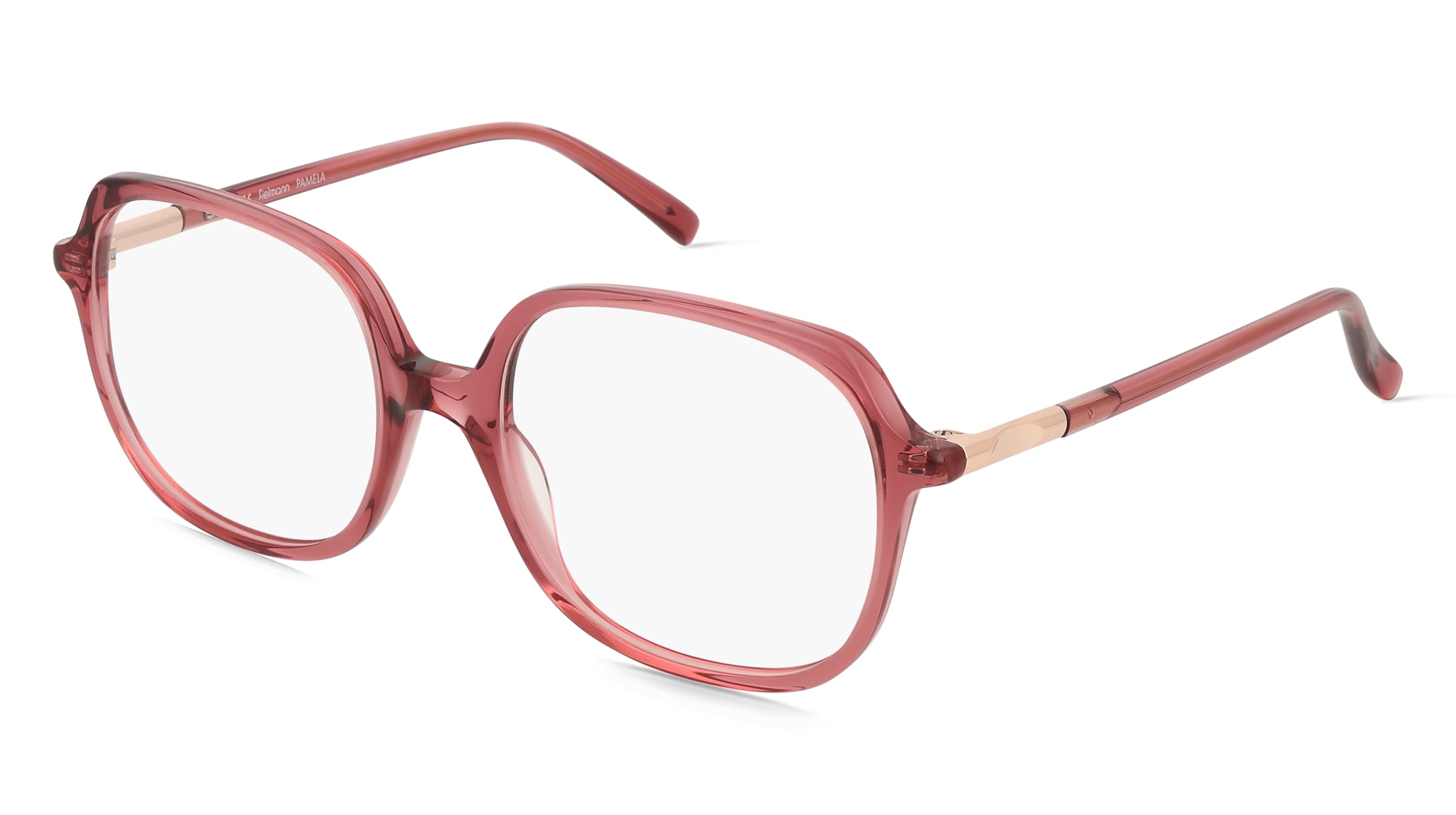 Fielmann LN 061 FA PAMELA Damen-Brille inkl. Gläser Vollrand Quadratisch Acetat-Gestell 53/18/140, Pink