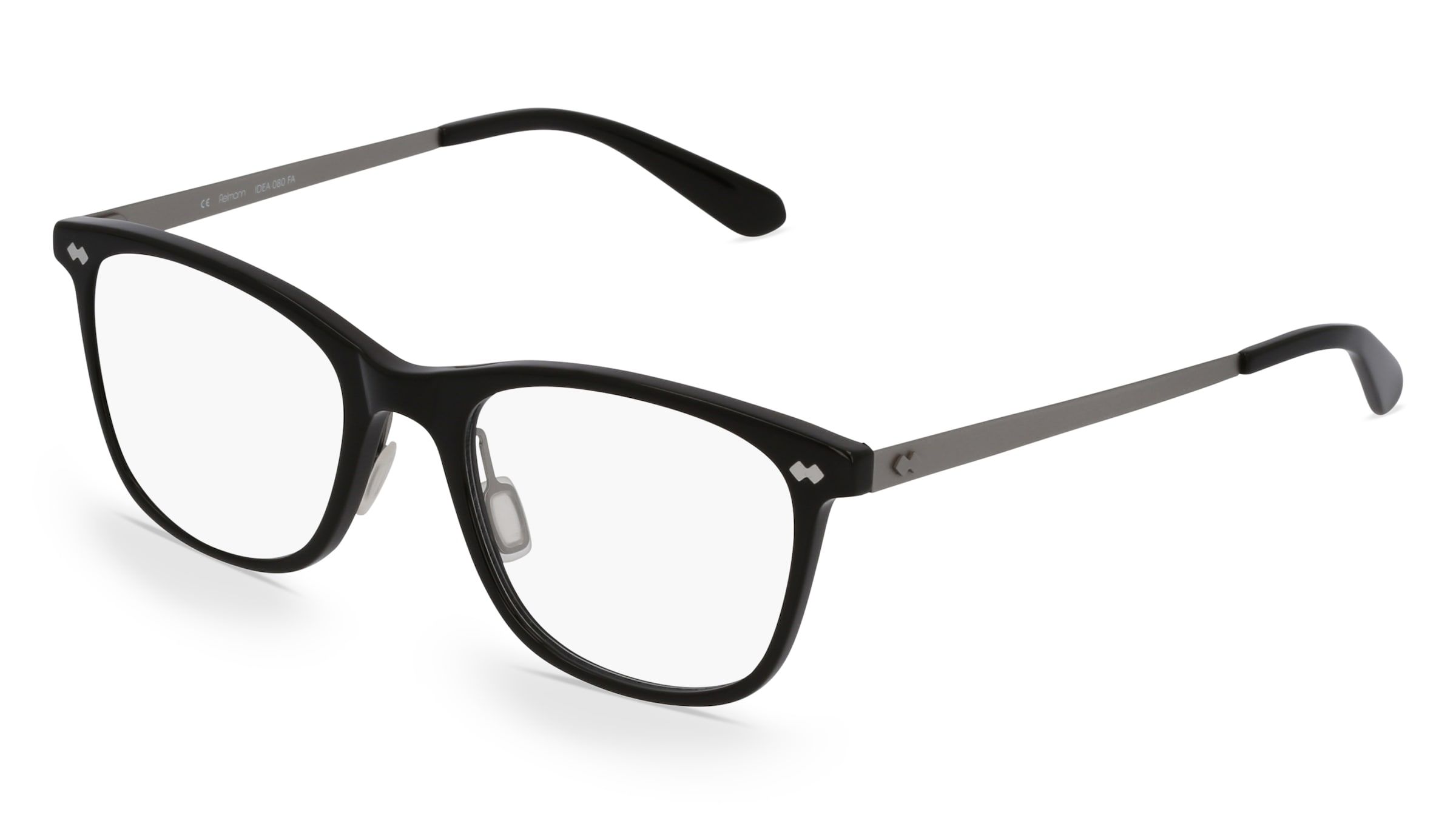 Fielmann IDEA 080 FA Damen-Brille inkl. Gläser Vollrand Quadratisch Acetat-Gestell 52/19/135, Schwarz