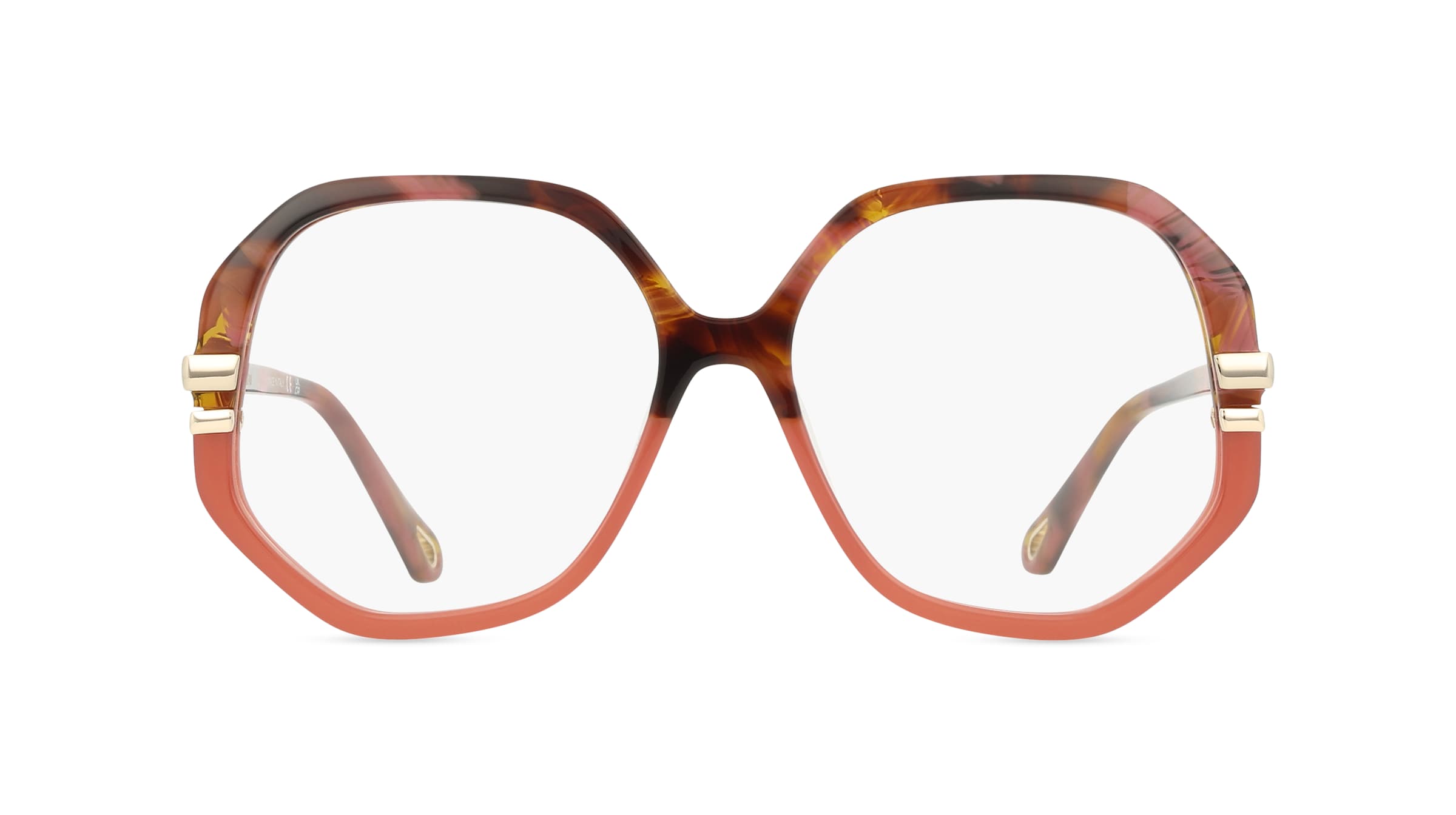 Chloé CH0107O WEST Damen-Brille inkl. Gläser Vollrand Eckig Recycled Acetat-Gestell 54mm/15mm/145mm, braun