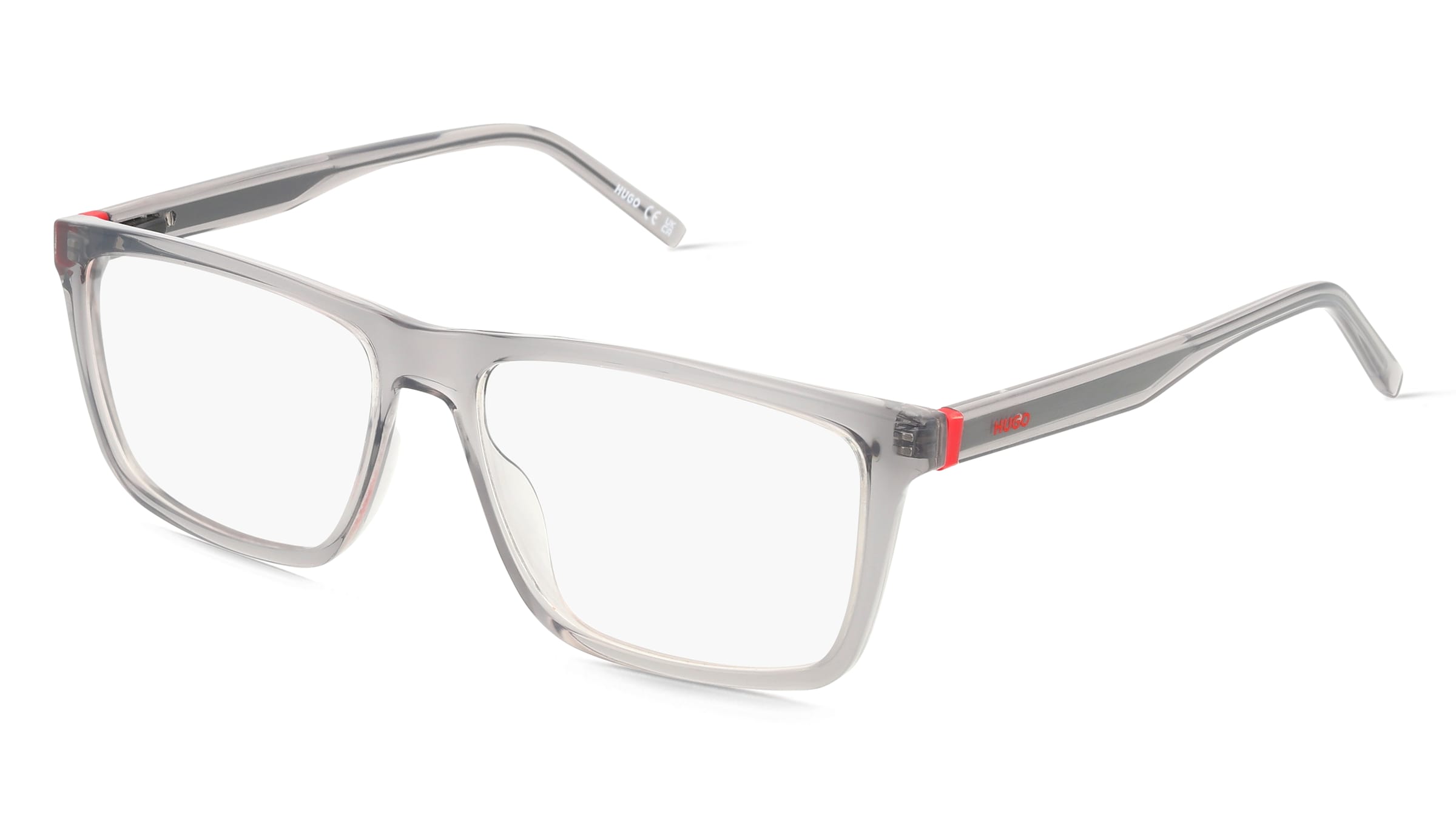 Hugo HG 1359 Herren-Brille inkl. Gläser Vollrand Eckig Kunststoff-Gestell 56/15/145, Grau