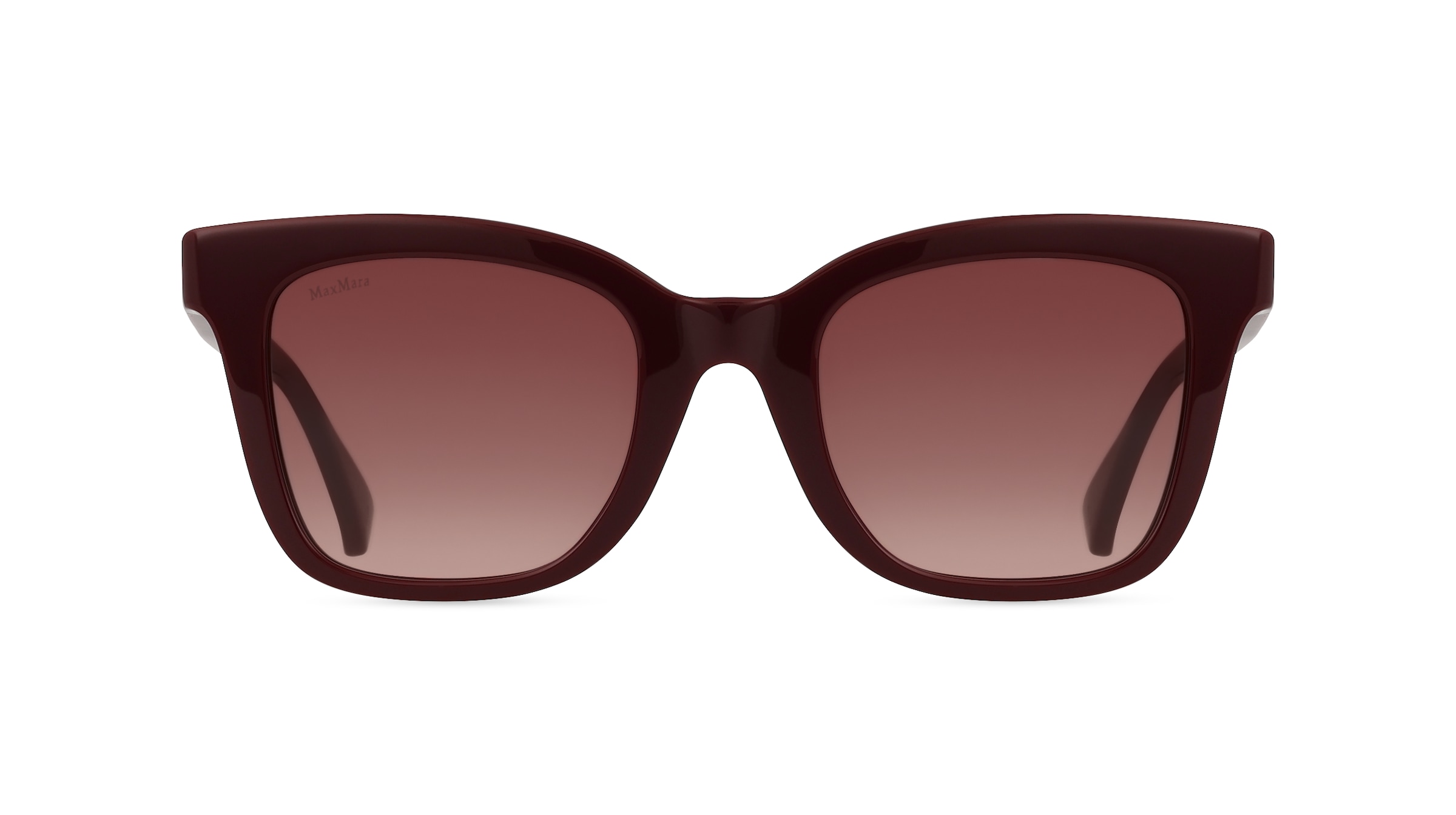 Max Mara MM0067 Damen-Sonnenbrille Vollrand Eckig Acetat-Gestell, rot