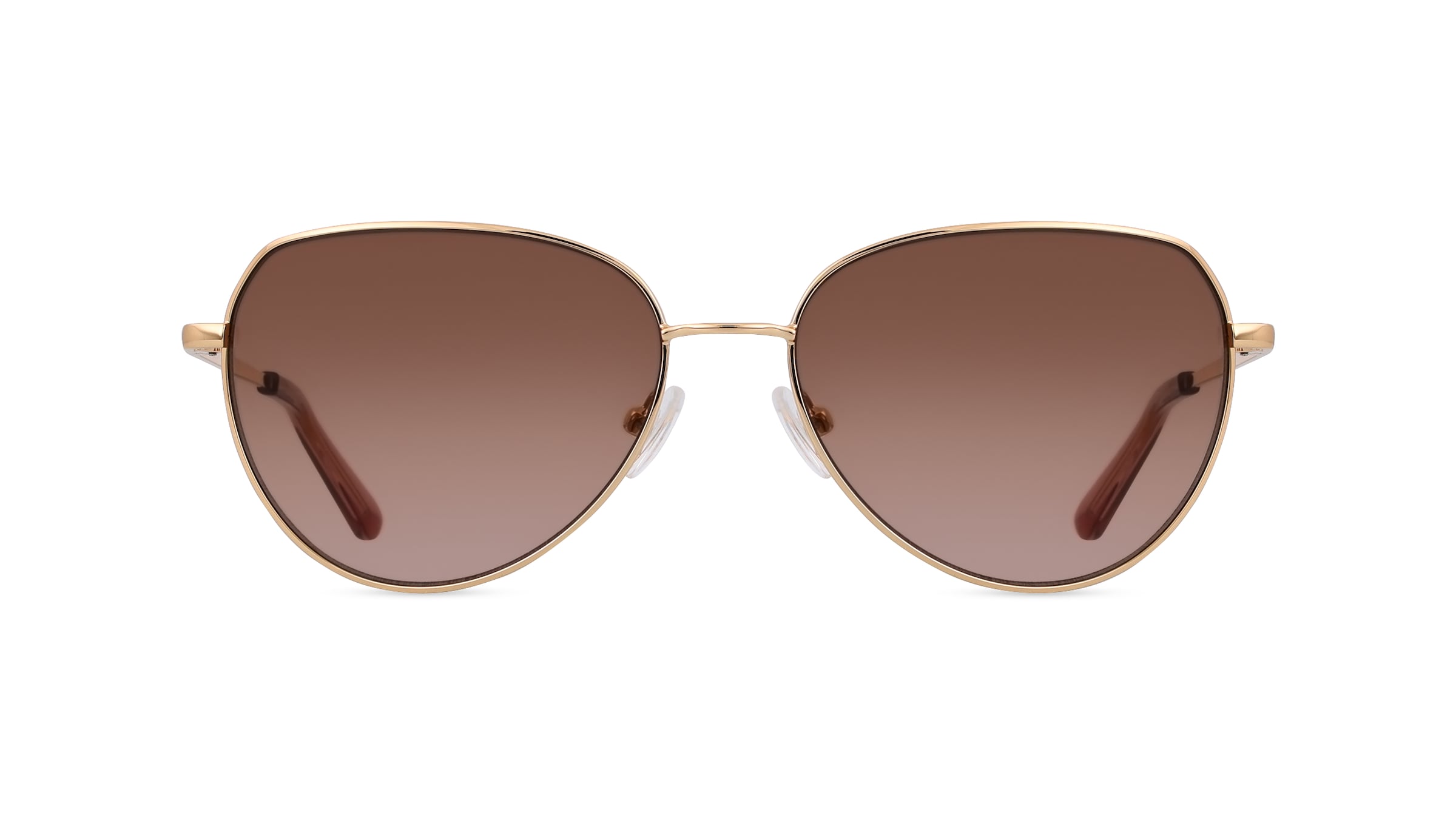 Fielmann LD 035 SUN CL Damen-Sonnenbrille Vollrand Pilot Edelstahl-Gestell, pink