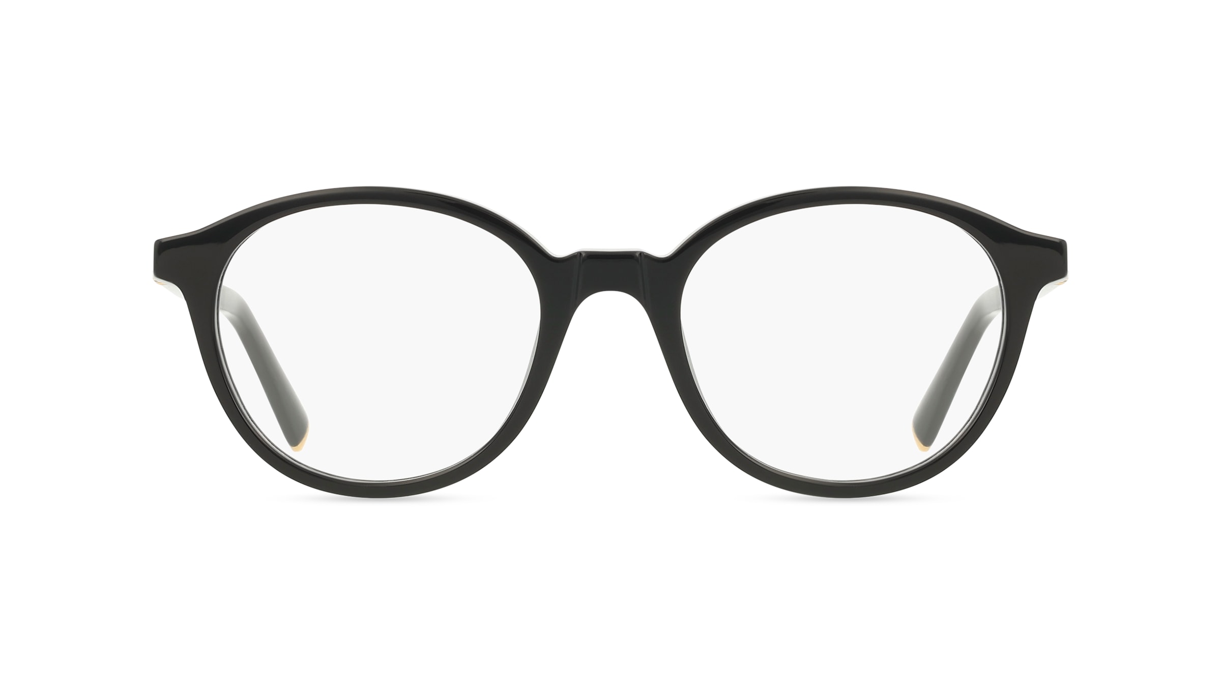 Miu Miu MU02WV Damen-Brille inkl. Gläser Vollrand Rund Acetat-Gestell 50mm/20mm/140mm, schwarz