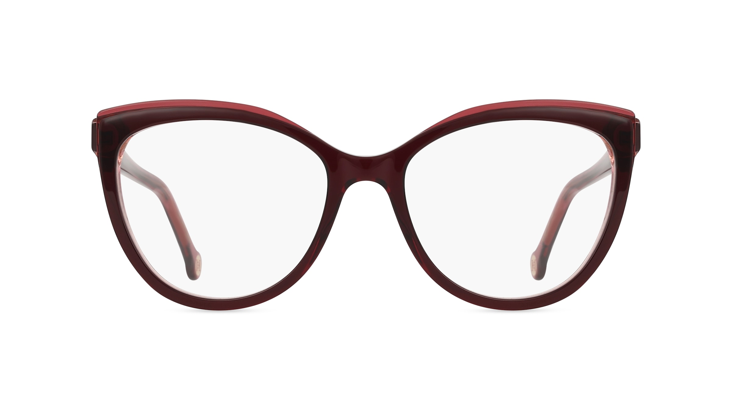 Carolina Herrera HER 0207 Damen-Brille inkl. Gläser Vollrand Butterfly Acetat-Gestell 53mm/17mm/145mm, braun