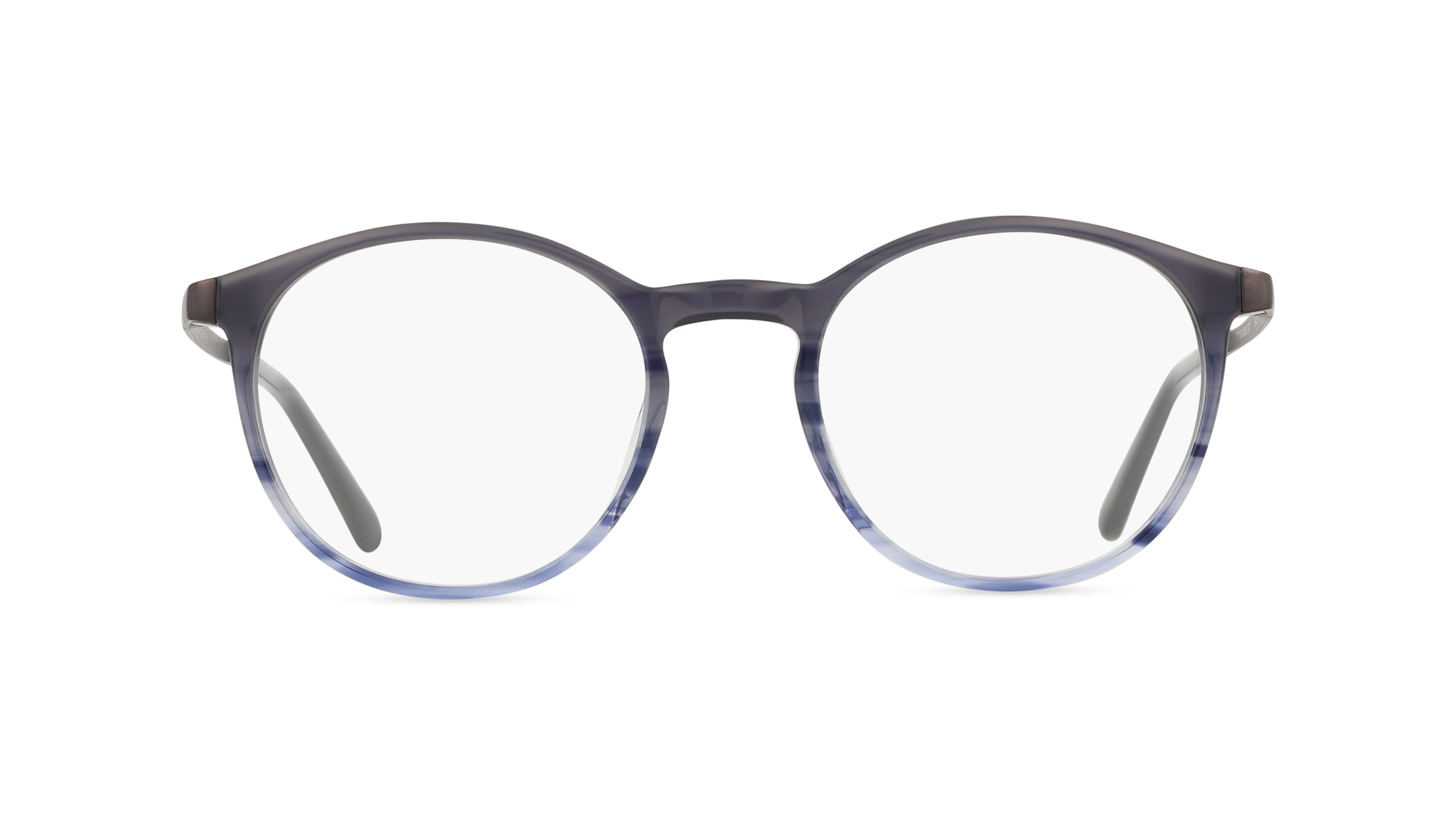 Freigeist  863035 Herren-Brille inkl. Gläser Vollrand Rund Material Mix-Gestell 54mm/22mm/150mm, blau