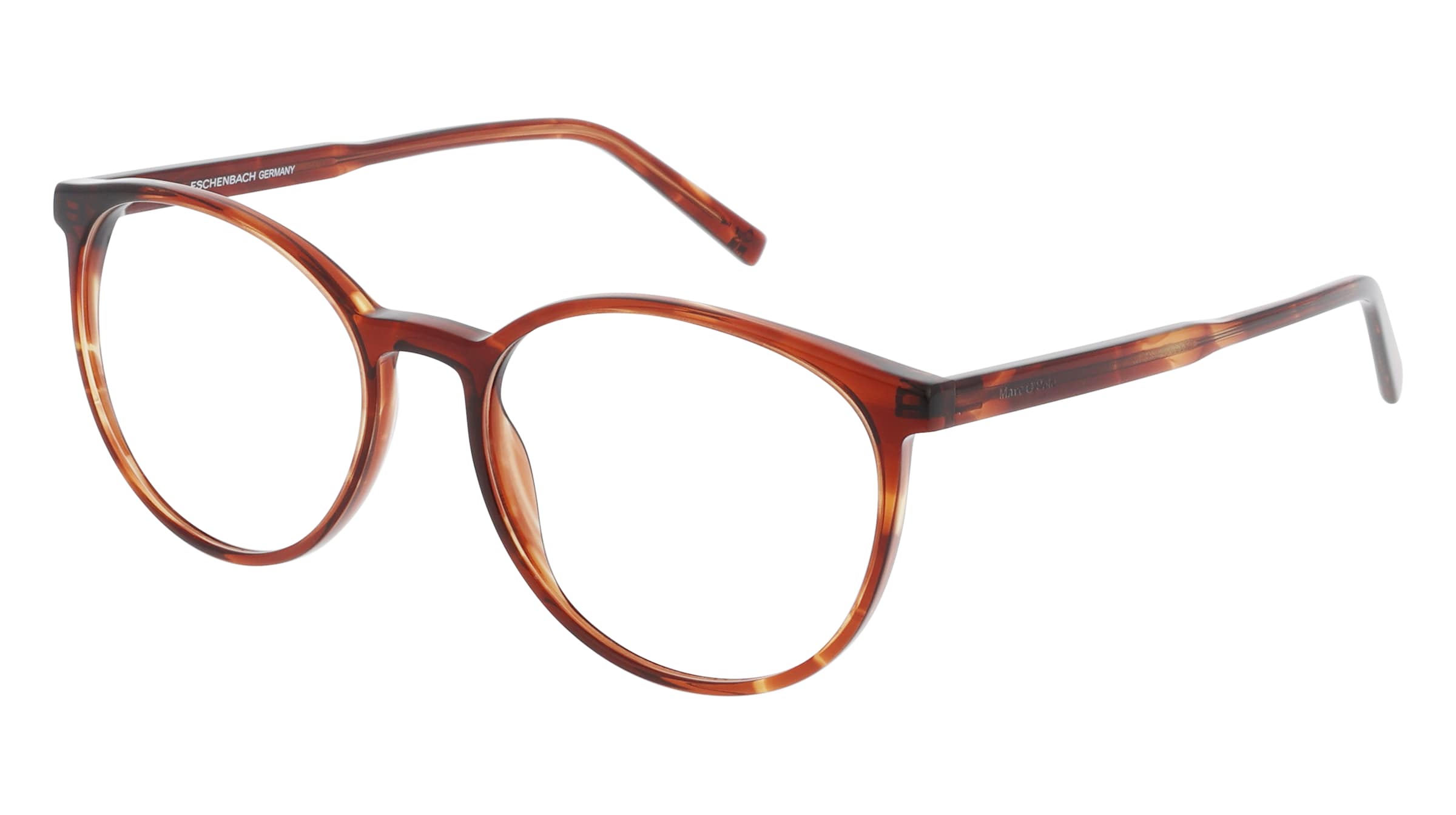 Marc O'Polo Eyewear 503251 Herren-Brille inkl. Gläser Vollrand Panto Kunststoff-Gestell 53/17/145, Havanna
