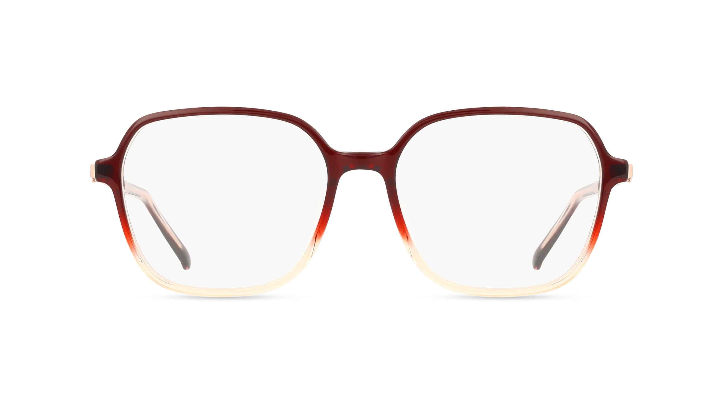 Fielmann 2224 CL ARIANE Unisex-Brille inkl. Gläser Vollrand Quadratisch Acetat-Gestell 54/16/140, rot