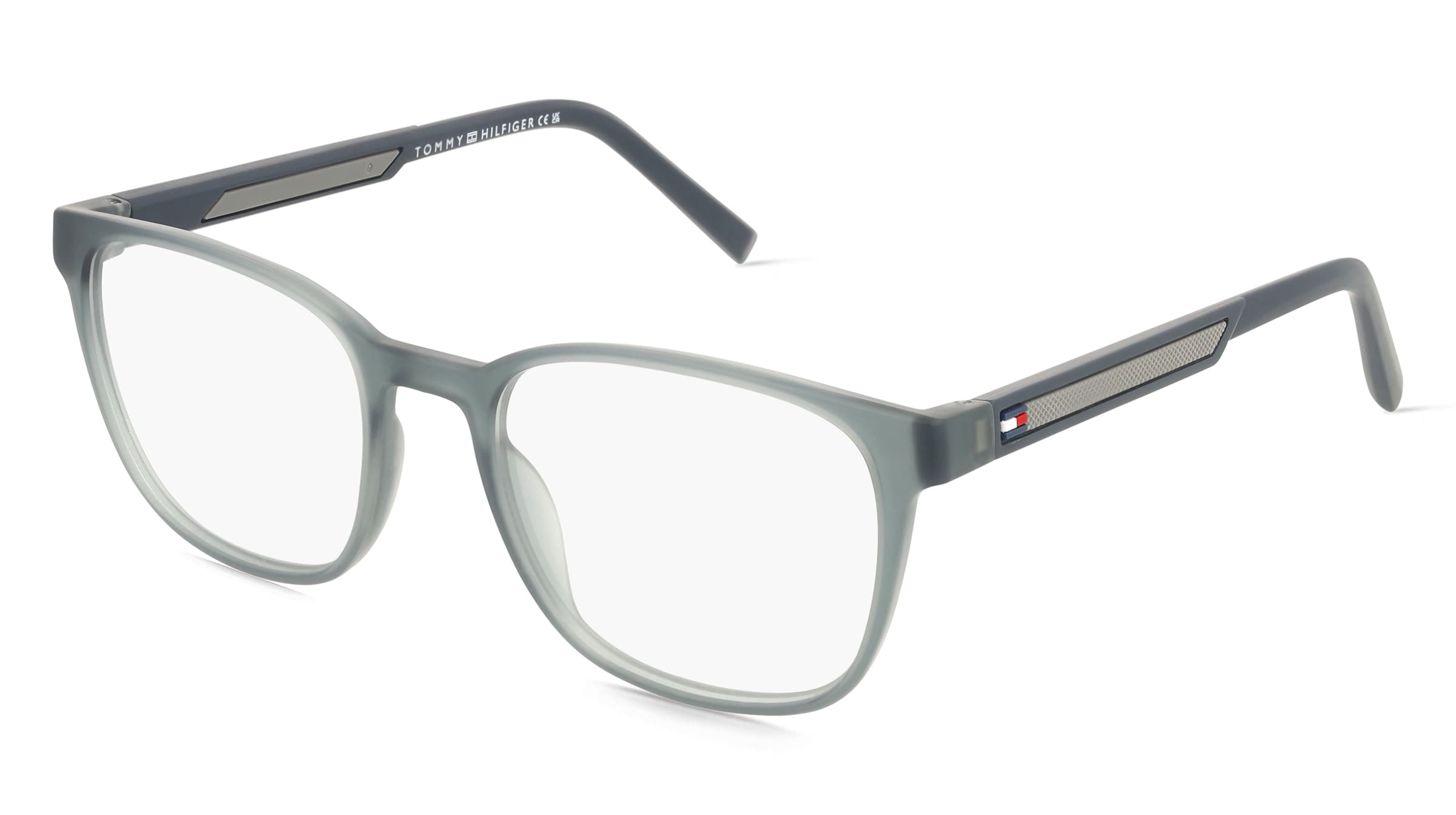 Tommy Hilfiger TH 2205 Herren-Brille inkl. Gläser Vollrand Eckig Kunststoff-Gestell 52/19/145, Blau