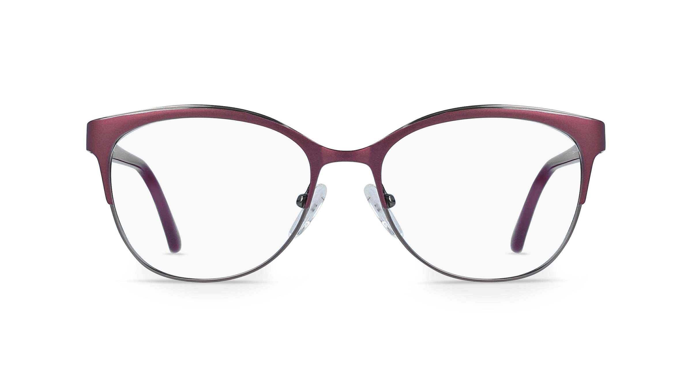 Fielmann OPH 9947 FLEX CL Damen-Brille inkl. Gläser Vollrand Butterfly Edelstahl-Gestell 50mm/15mm/130mm, pink