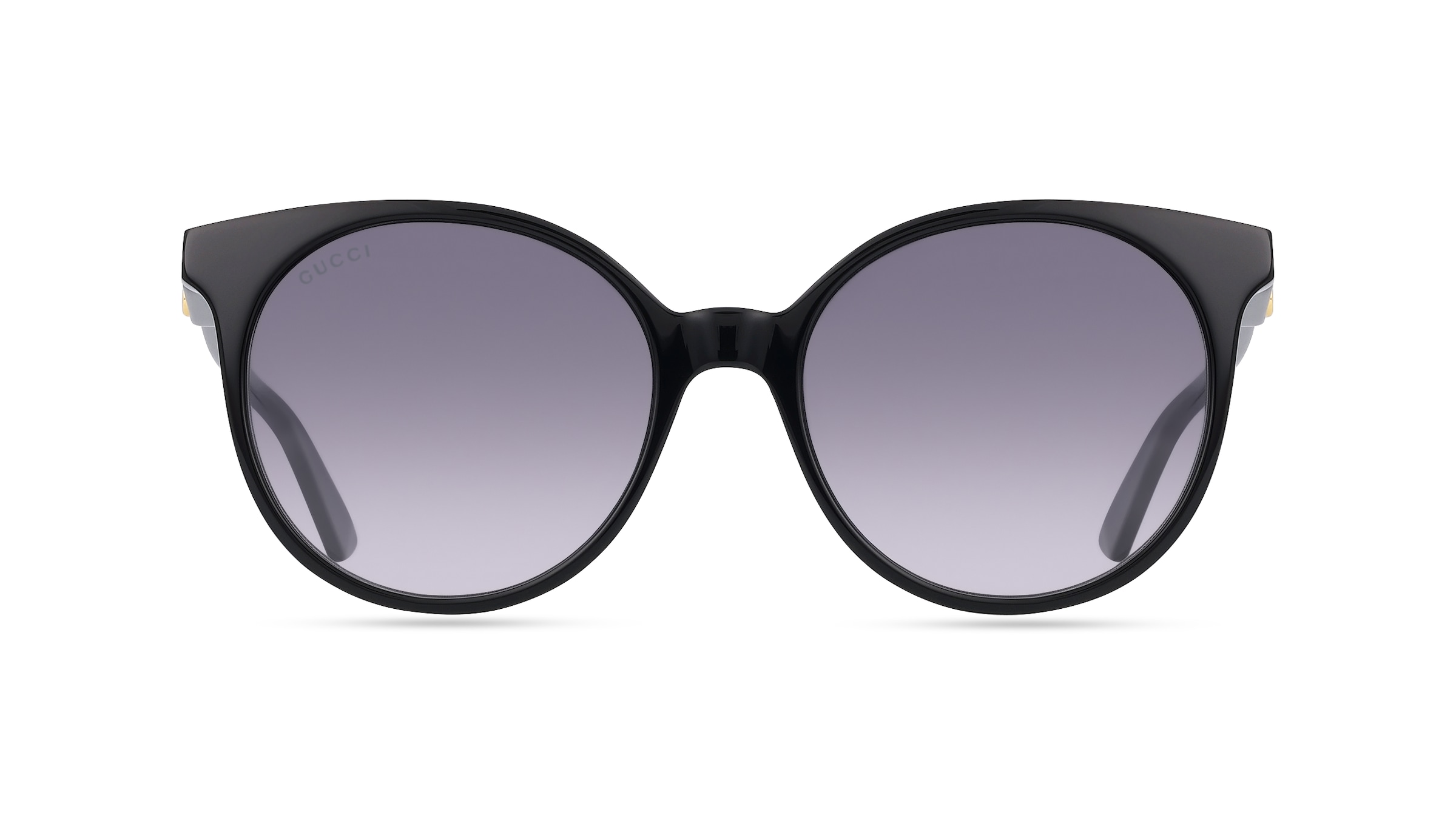 Gucci GG0488S Damen-Sonnenbrille Vollrand Butterfly Kunststoff-Gestell, schwarz