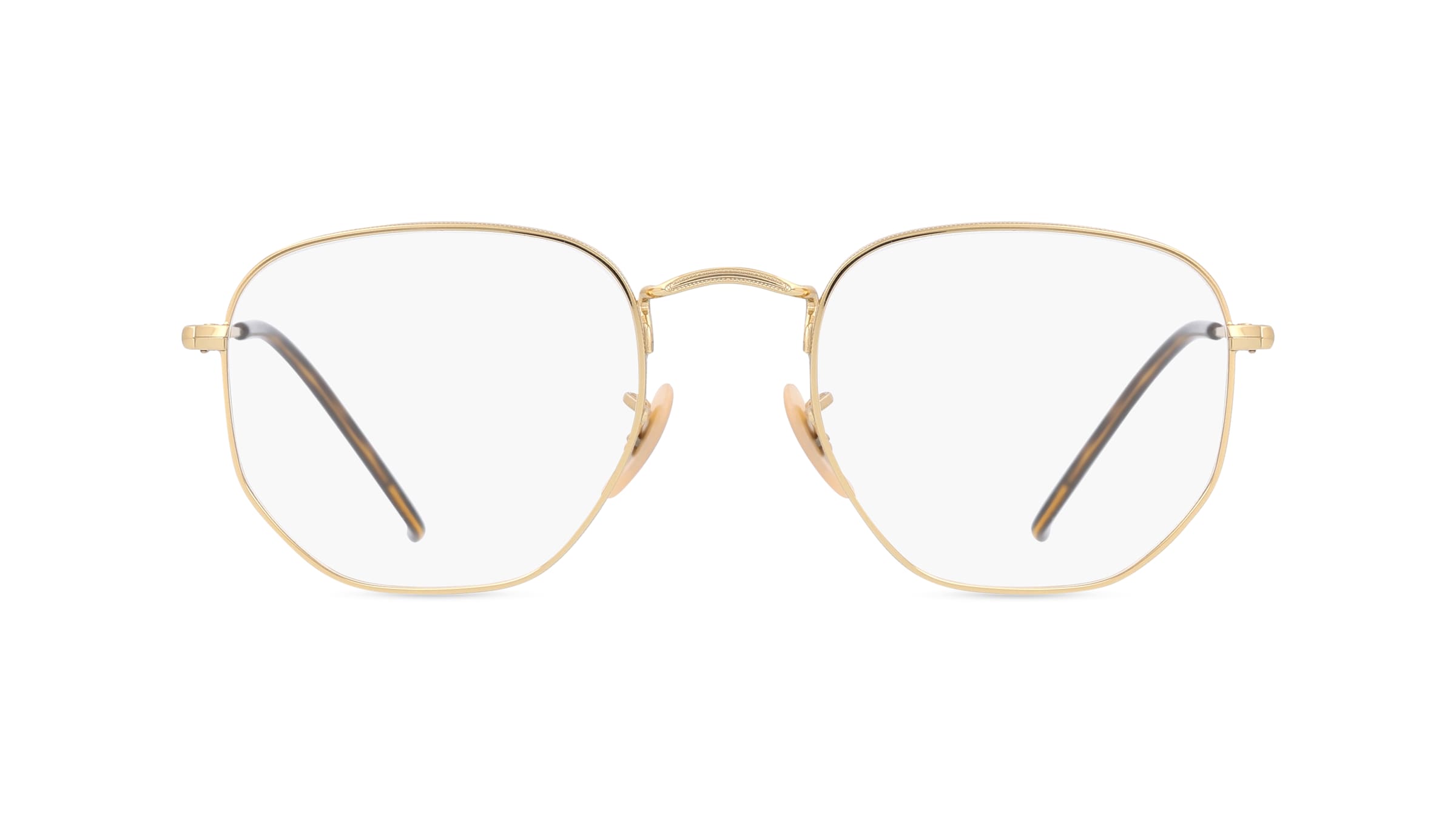 Ray-Ban RX6448 Unisex-Brille inkl. Gläser Vollrand Quadratisch Metall-Gestell 51/21/145, Gold