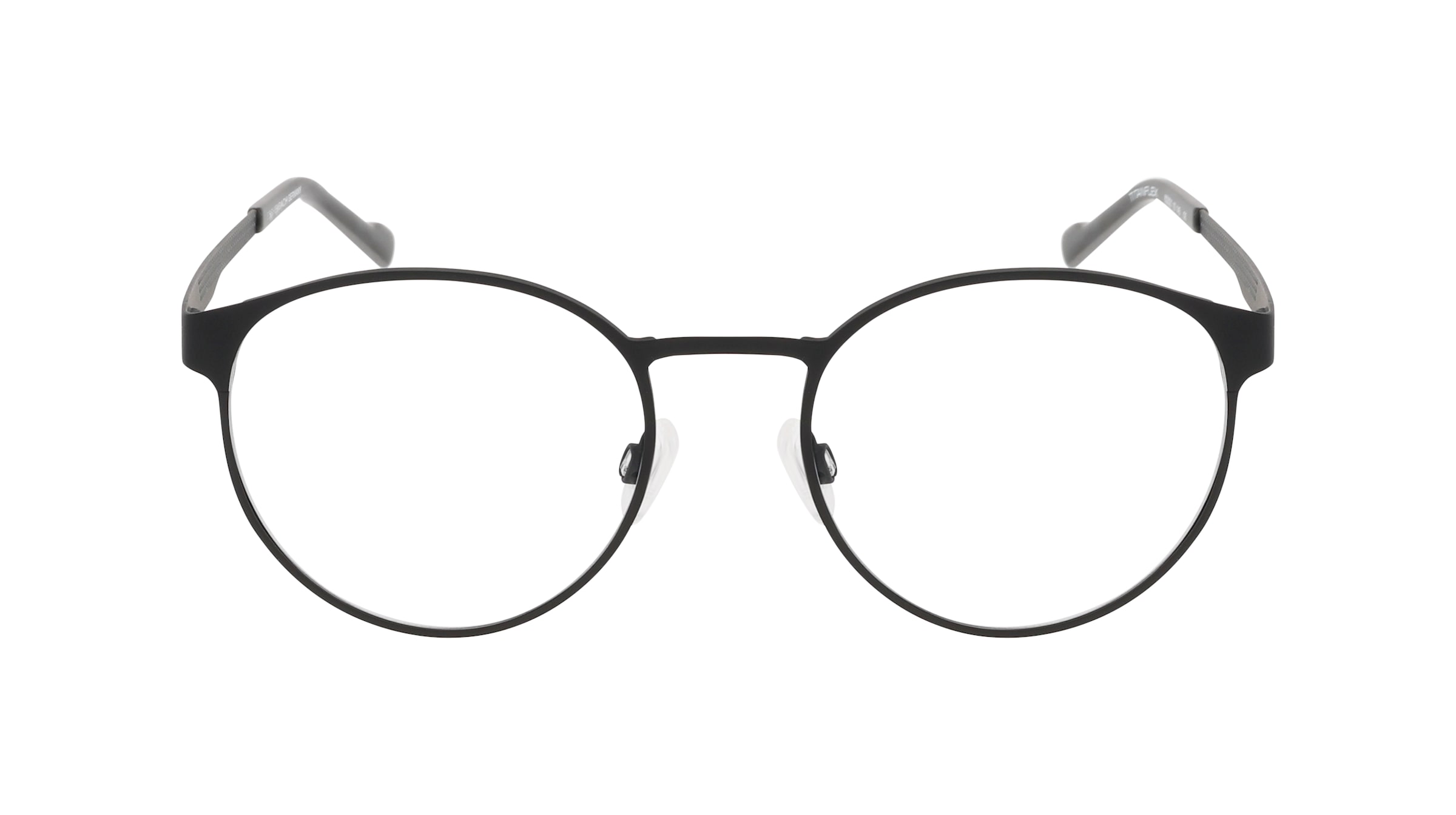 Eschenbach 822021 Herren-Brille inkl. Gläser Vollrand Panto Metall-Gestell 52/22/145, schwarz