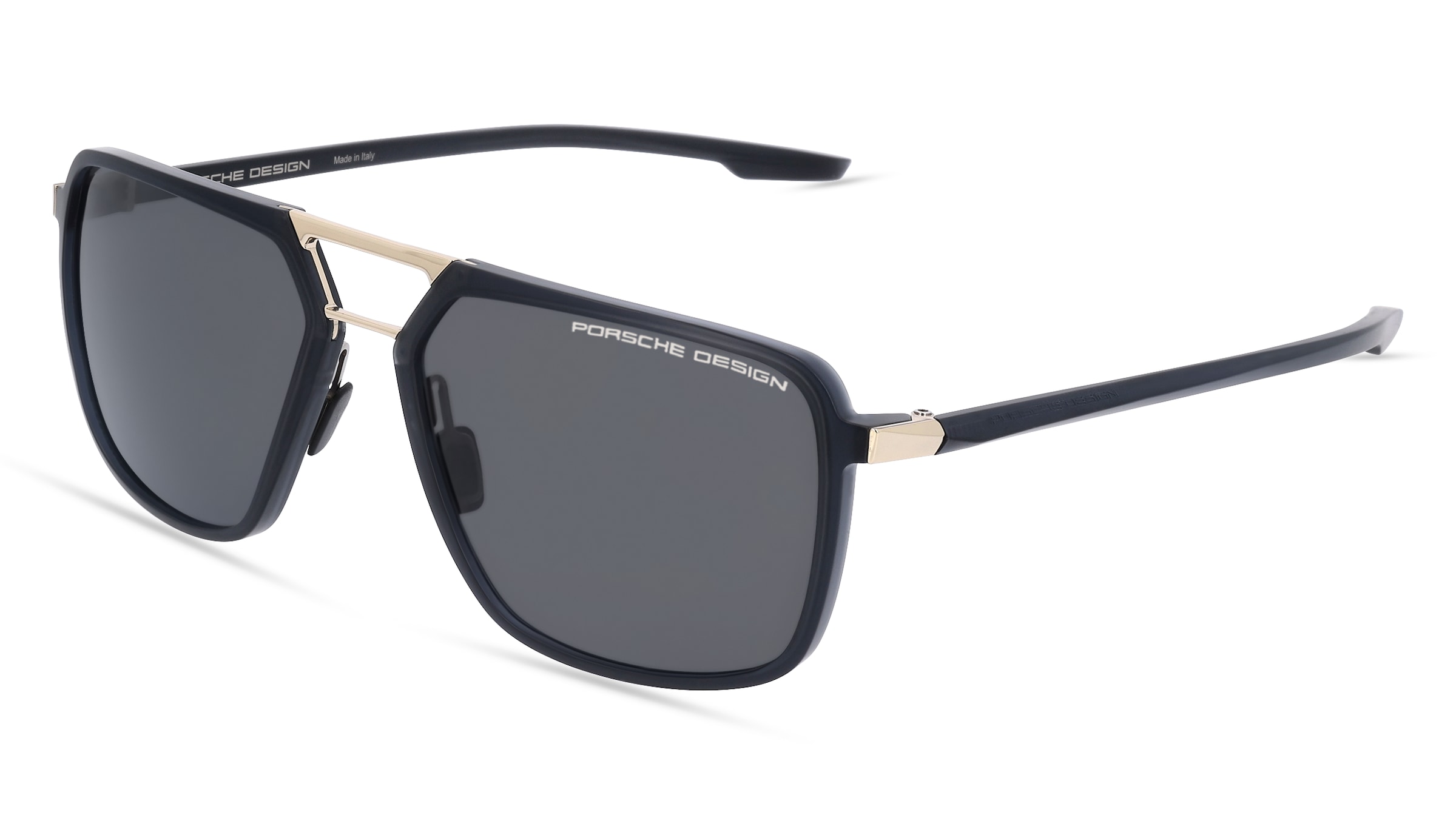 Rodenstock Porsche Design 8934 Herren-Sonnenbrille Vollrand Pilot Kunststoff-Gestell, schwarz