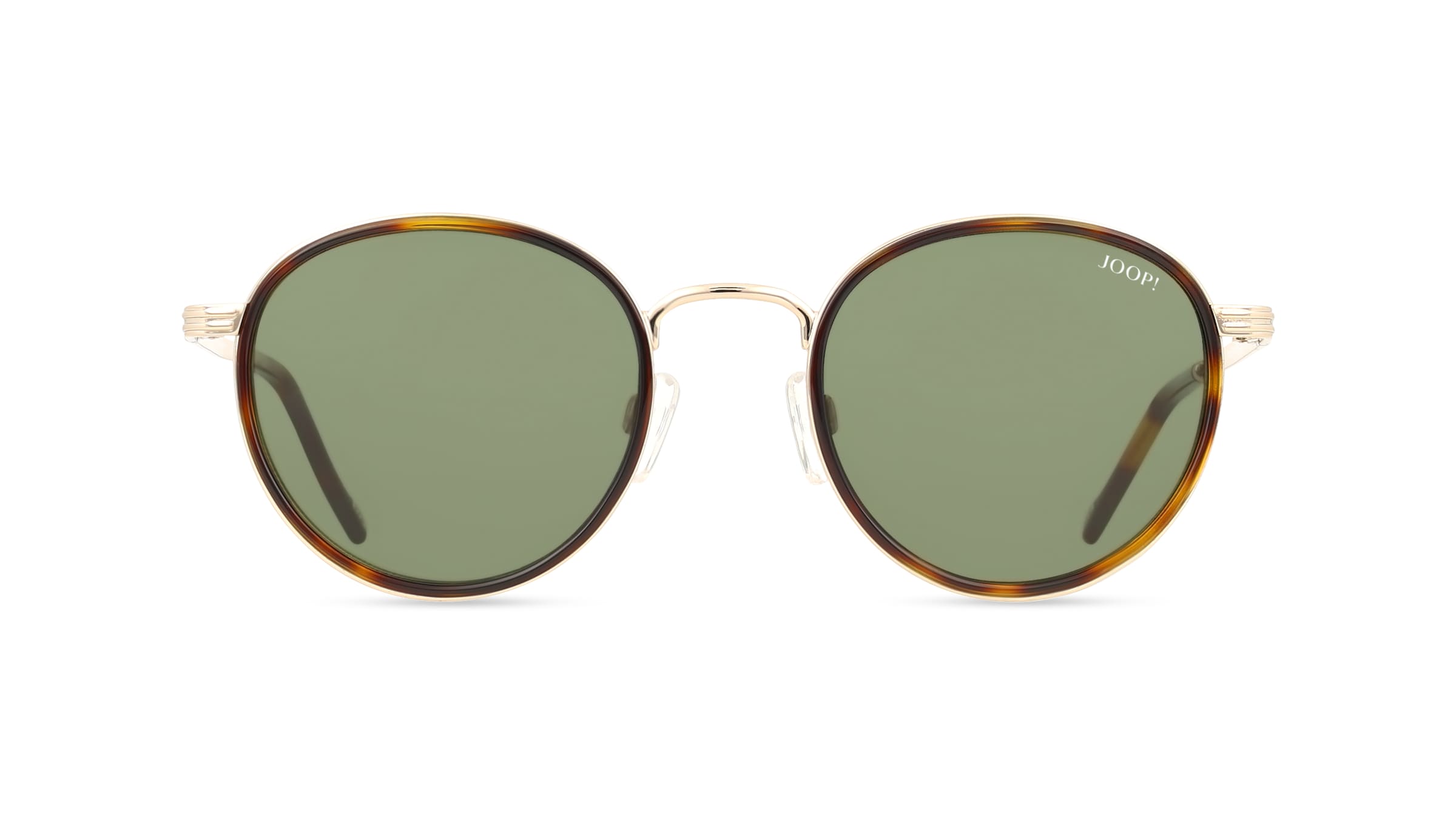 JOOP! JP7414 Unisex-Sonnenbrille Vollrand Rund Metall-Gestell, braun