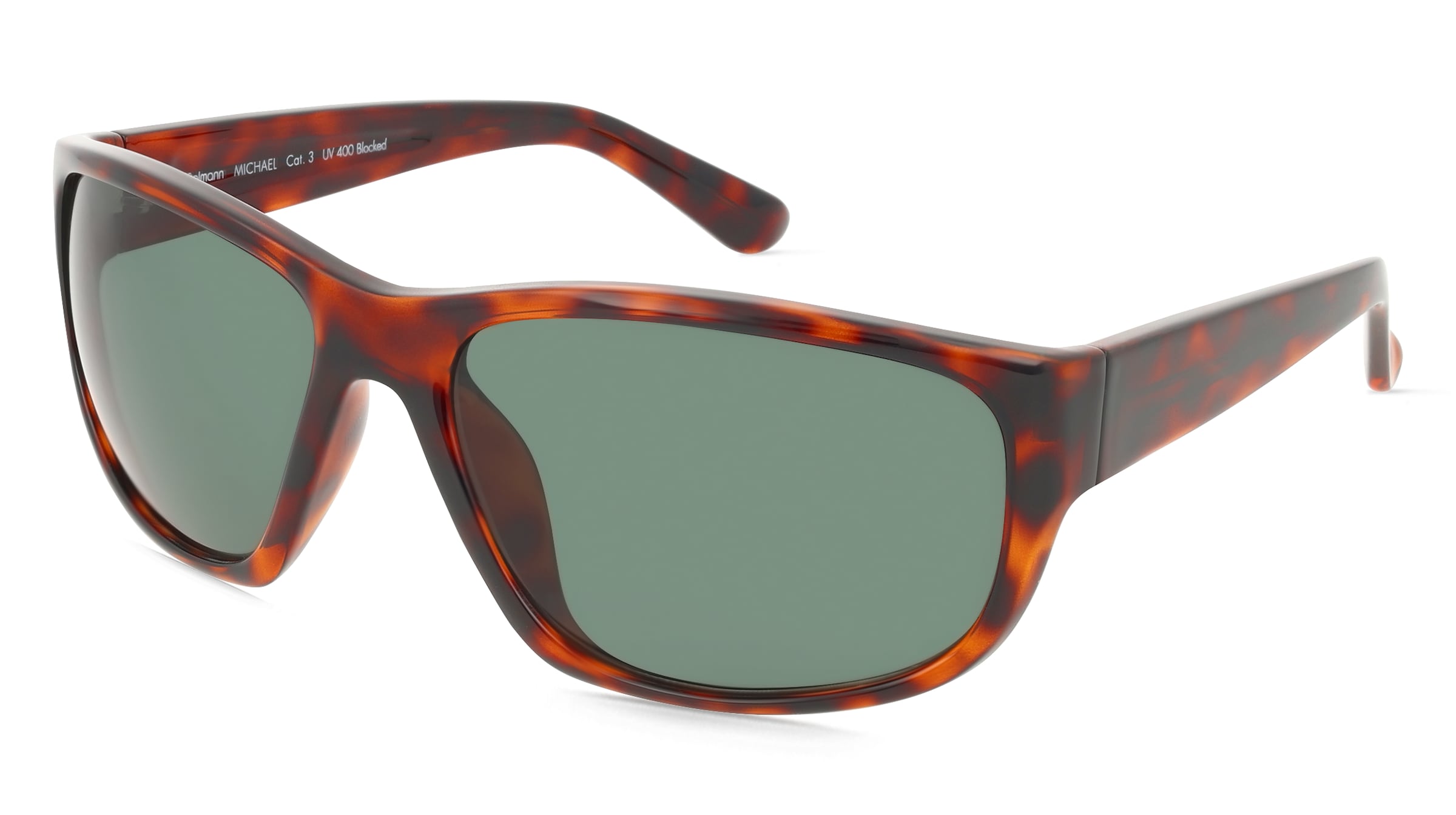 Fielmann LD 037 SUN CL MICHAEL Herren-Sonnenbrille Vollrand Quadratisch Acetat Spritzguss-Gestell, Havanna