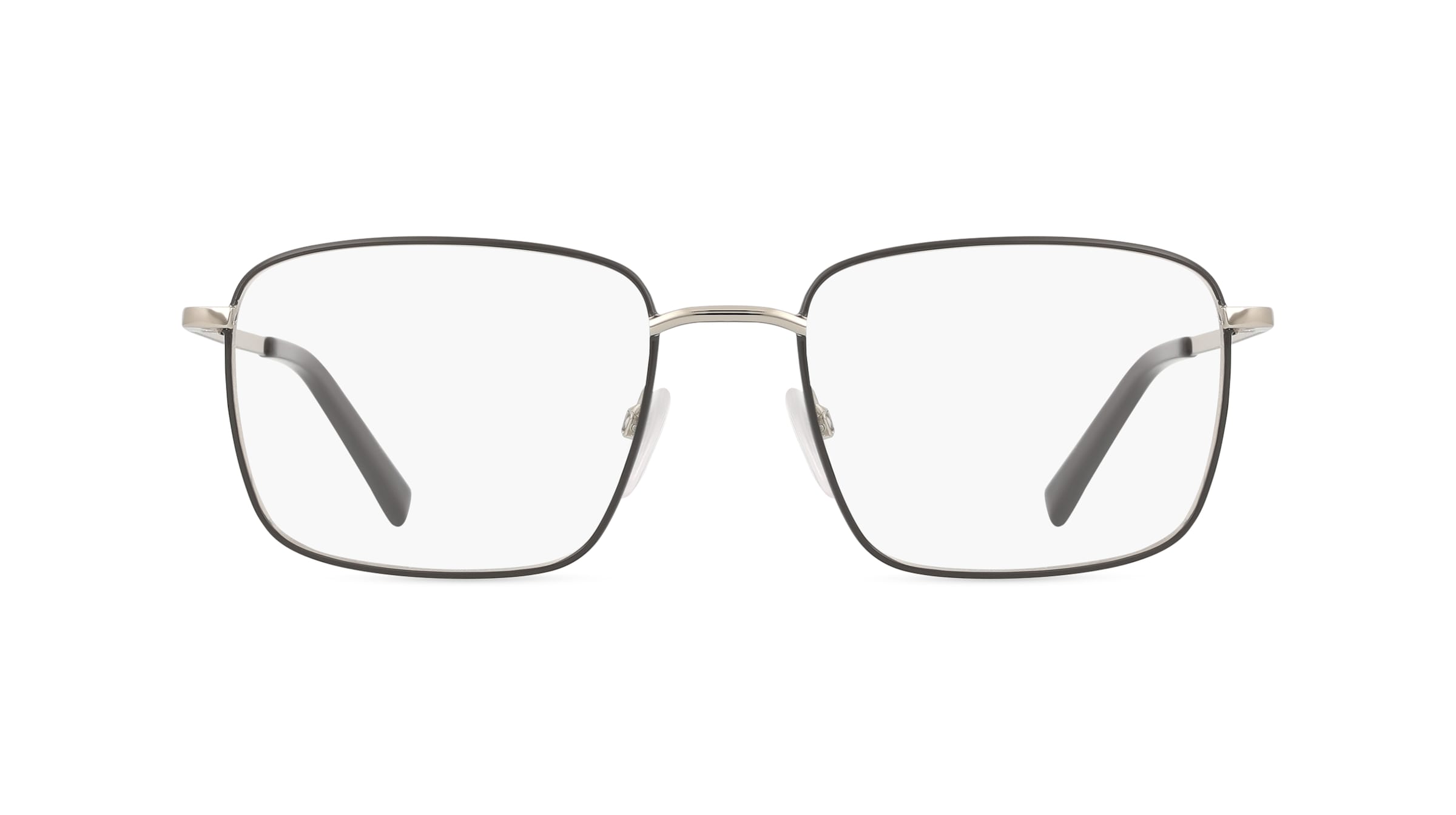 Sting STGVST416 Herren-Brille inkl. Gläser Vollrand Eckig Metall-Gestell 53mm/18mm/145mm, silber