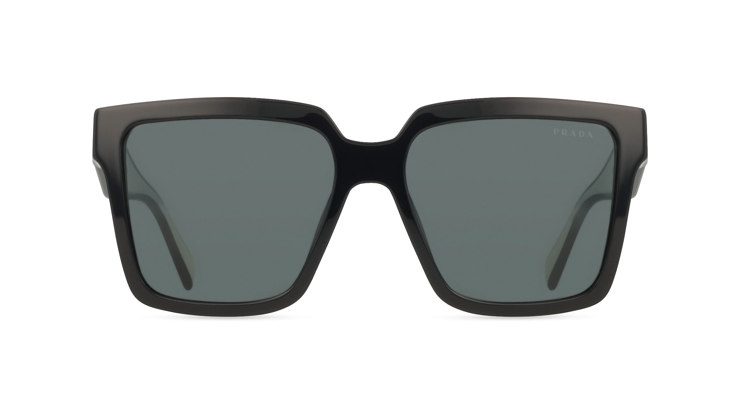 Prada PR24ZS Damen-Sonnenbrille Vollrand Eckig Acetat-Gestell, schwarz