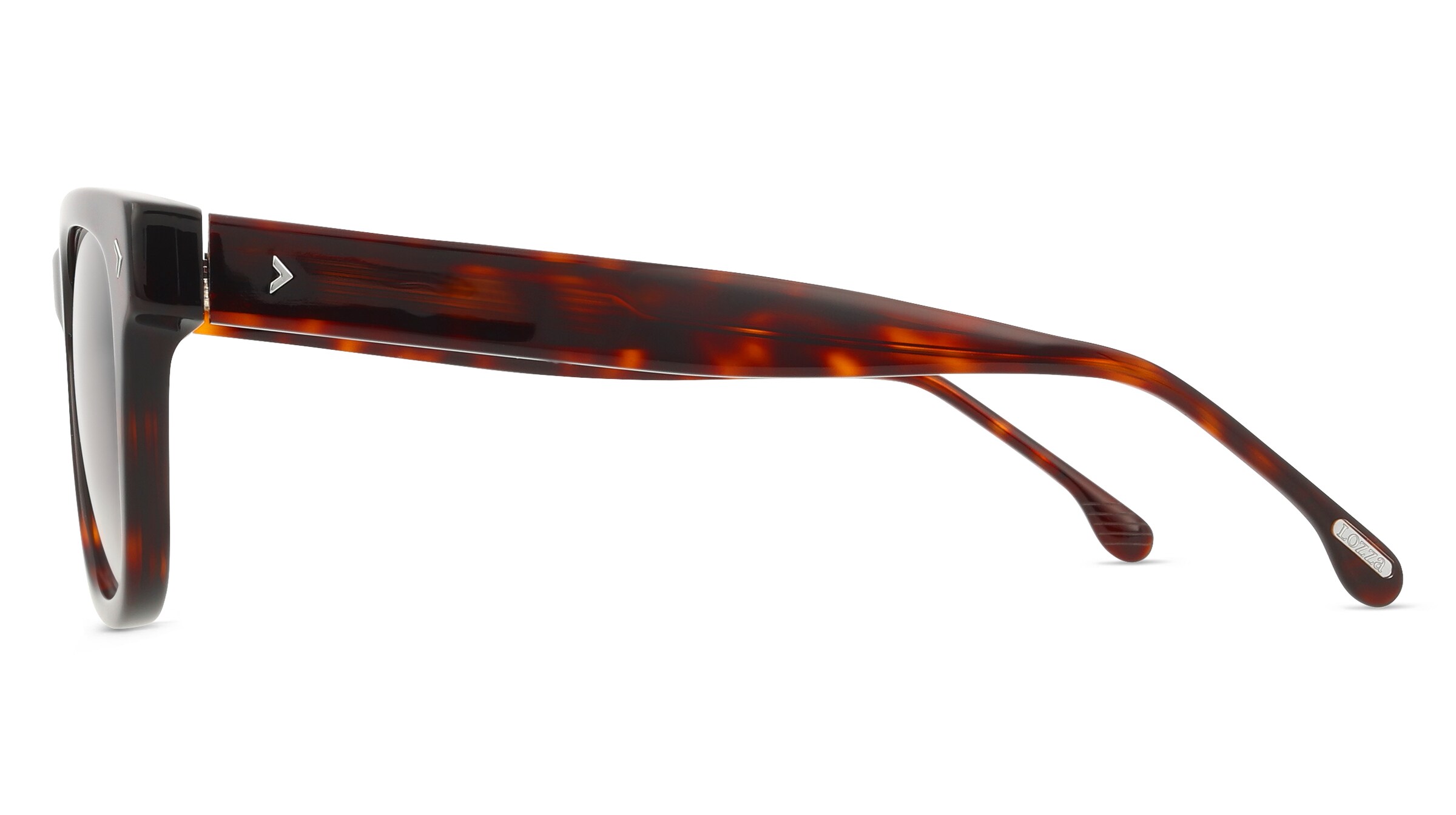Thumbnail - Lozza SL4374 Herren-Sonnenbrille Vollrand Eckig Acetat-Gestell, braun