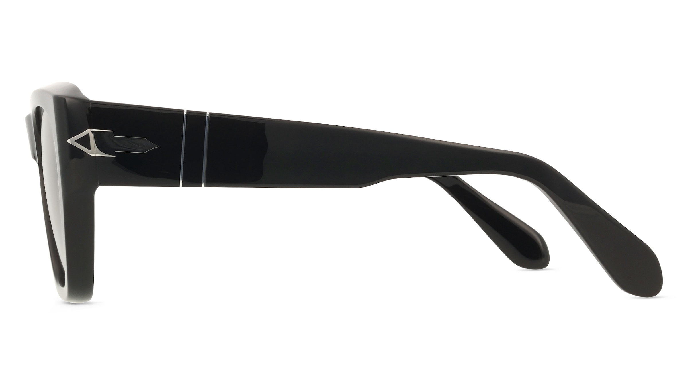 Thumbnail - Persol PO0054S Unisex-Sonnenbrille Vollrand Panto Acetat-Gestell, schwarz