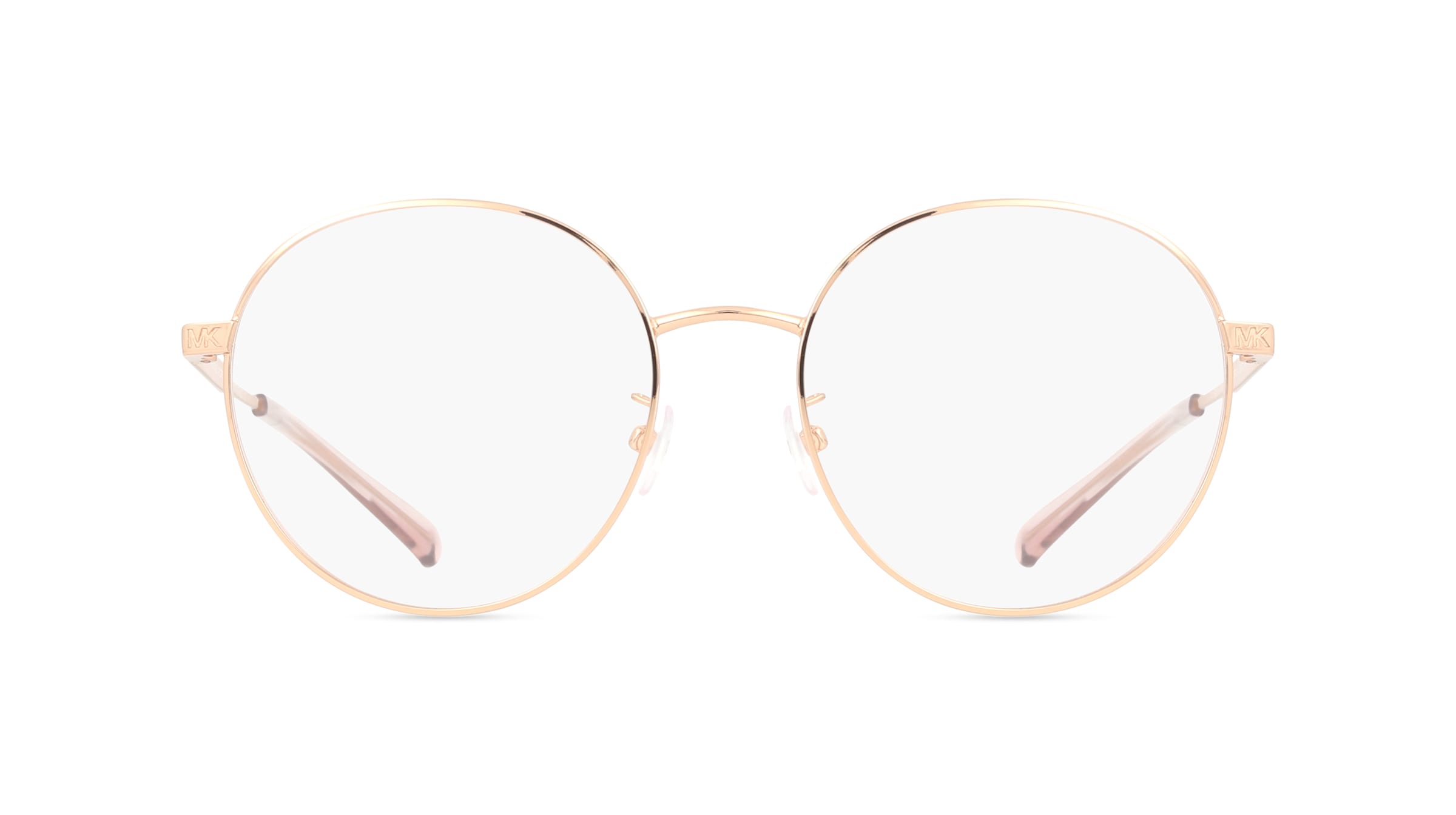 Michael Kors MK3055 Damen-Brille inkl. Gläser Vollrand Rund Edelstahl-Gestell 54mm/20mm/140mm, Pink