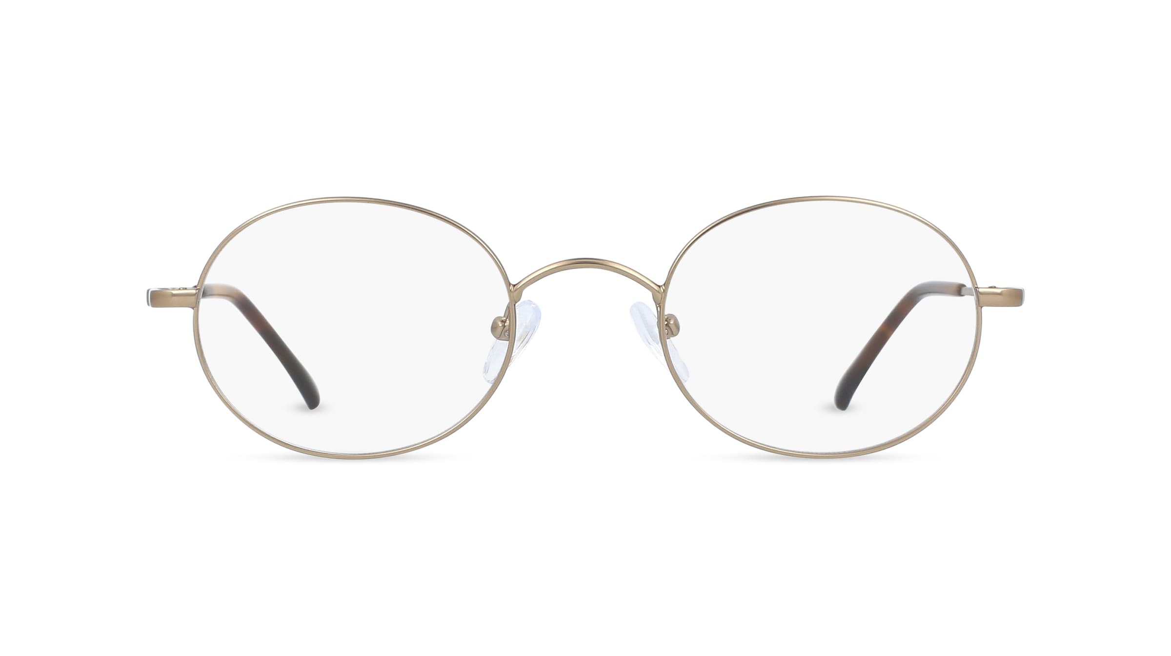 Fielmann BD 503 CL Unisex-Brille inkl. Gläser Vollrand Oval Edelstahl-Gestell 48mm/22mm/140mm, gold