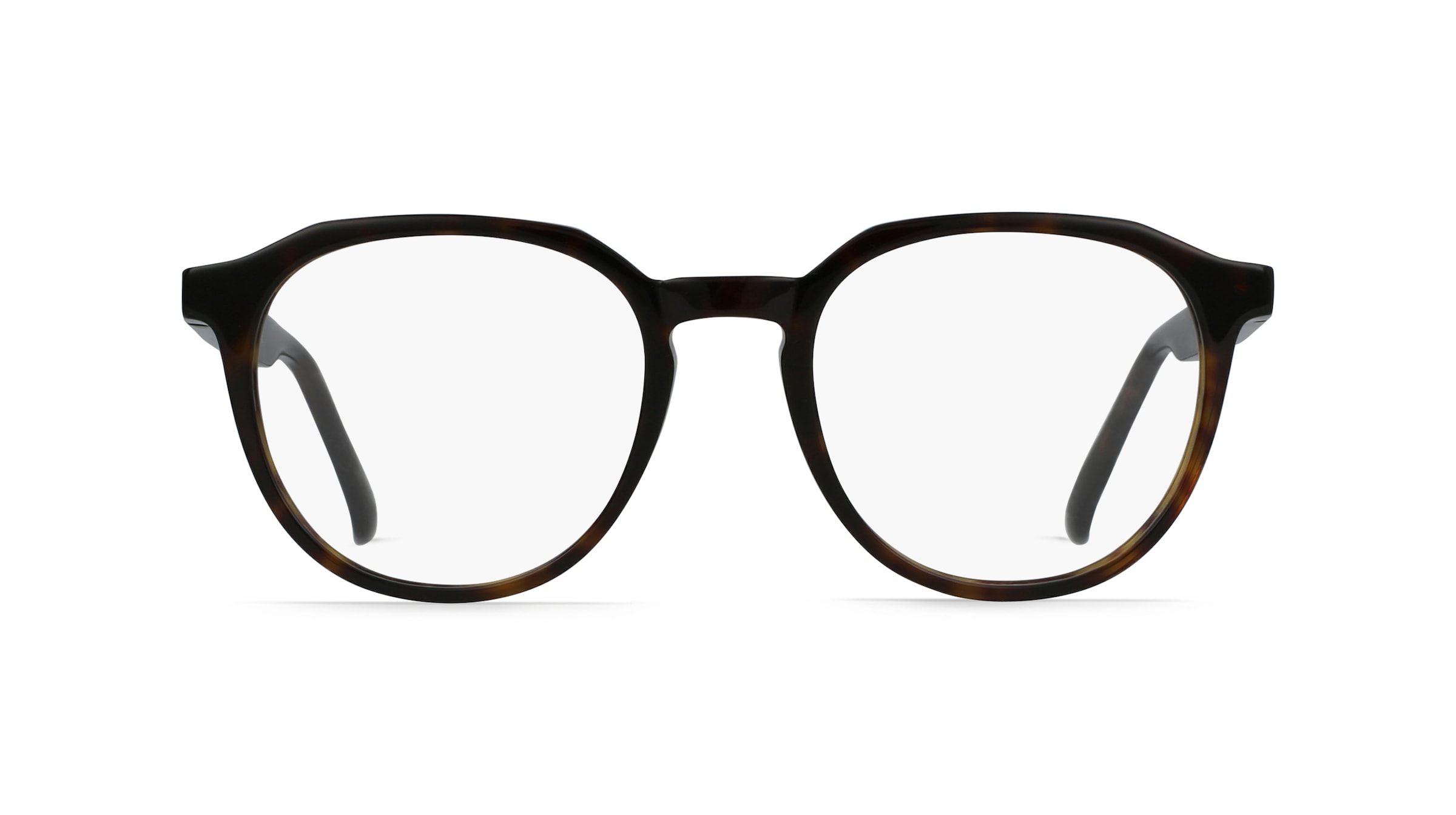 Fielmann AB 007 CL Unisex-Brille inkl. Gläser Vollrand Panto Acetat-Gestell 53mm/20mm/145mm, braun