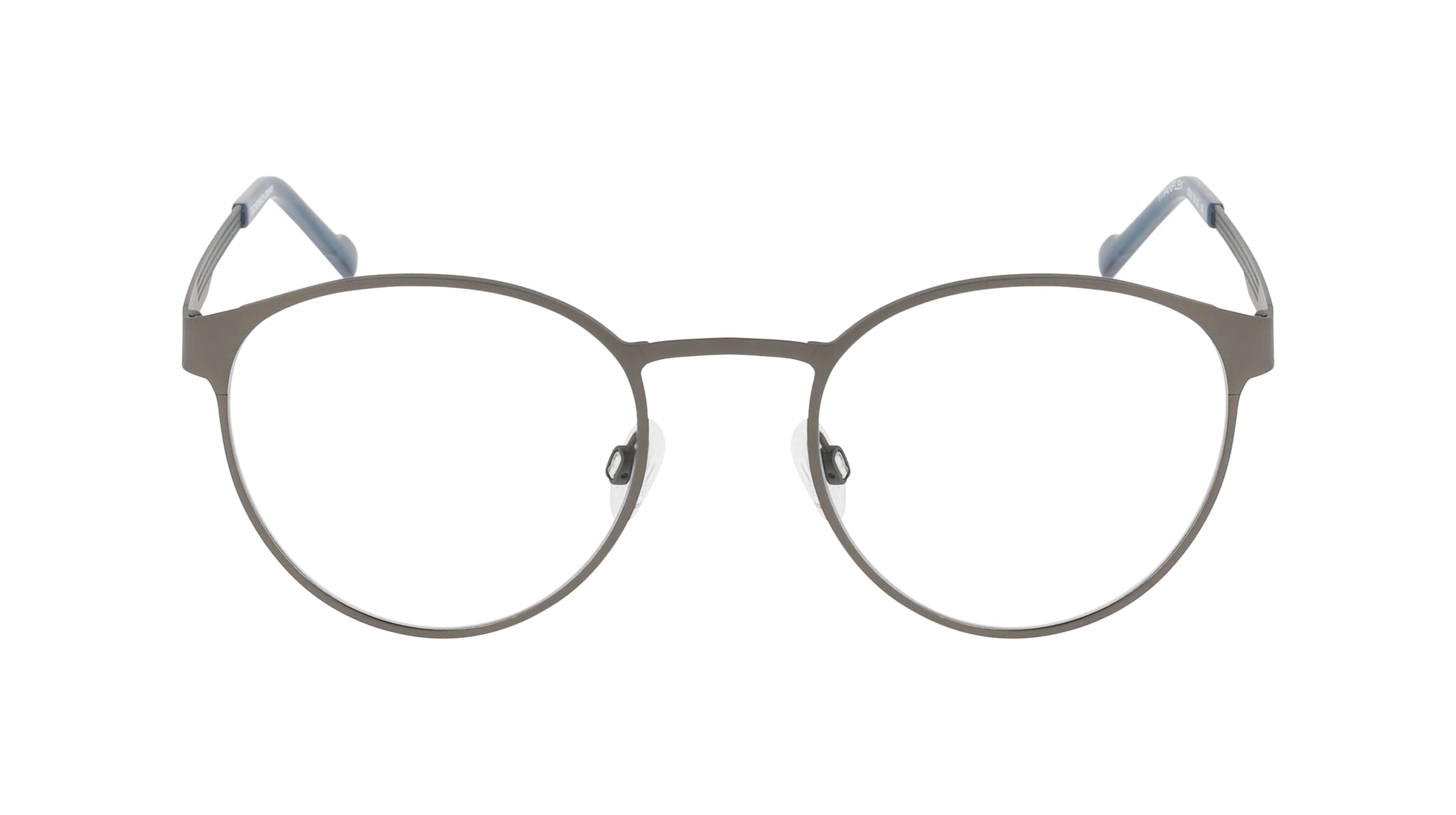 Titanflex 822021 Herren-Brille inkl. Gläser Vollrand Panto Metall-Gestell 52/22/145, Grau