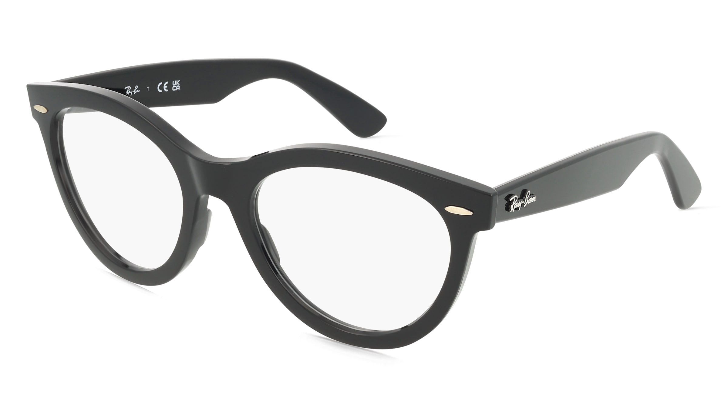 Ray-Ban VISTA RX2241V WAYFARER WAY Unisex-Brille inkl. Gläser Vollrand Oval Kunststoff-Gestell 54/21/150, Schwarz