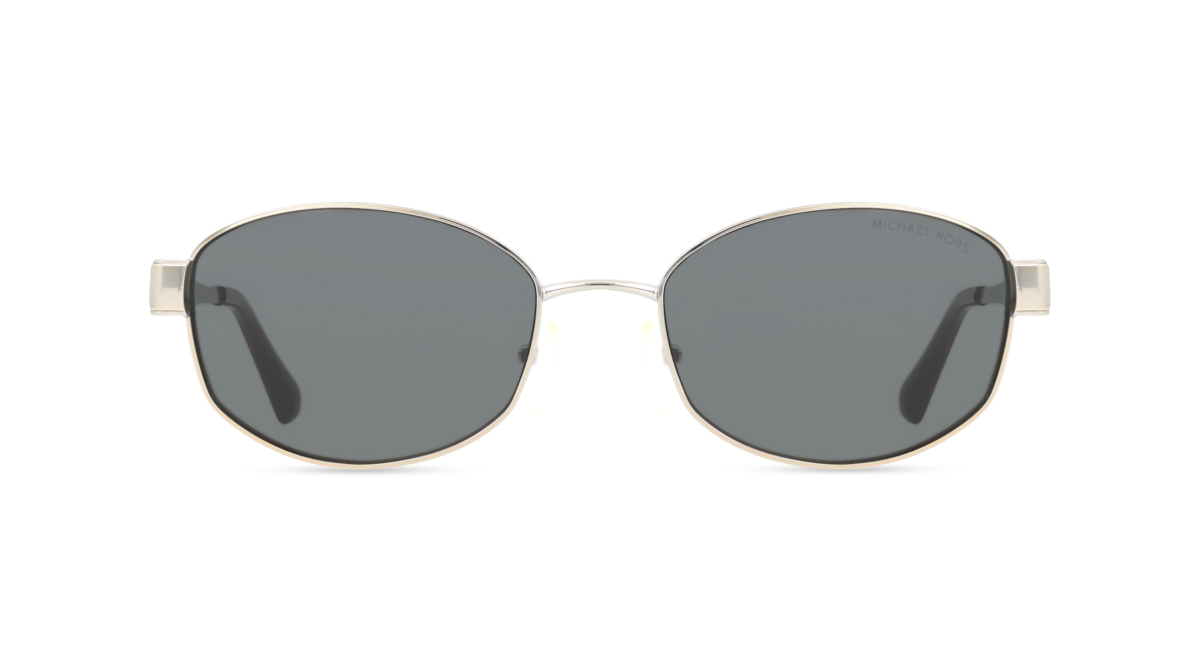 Michael Kors MK1161 Damen-Sonnenbrille Vollrand Oval Metall-Gestell, silber