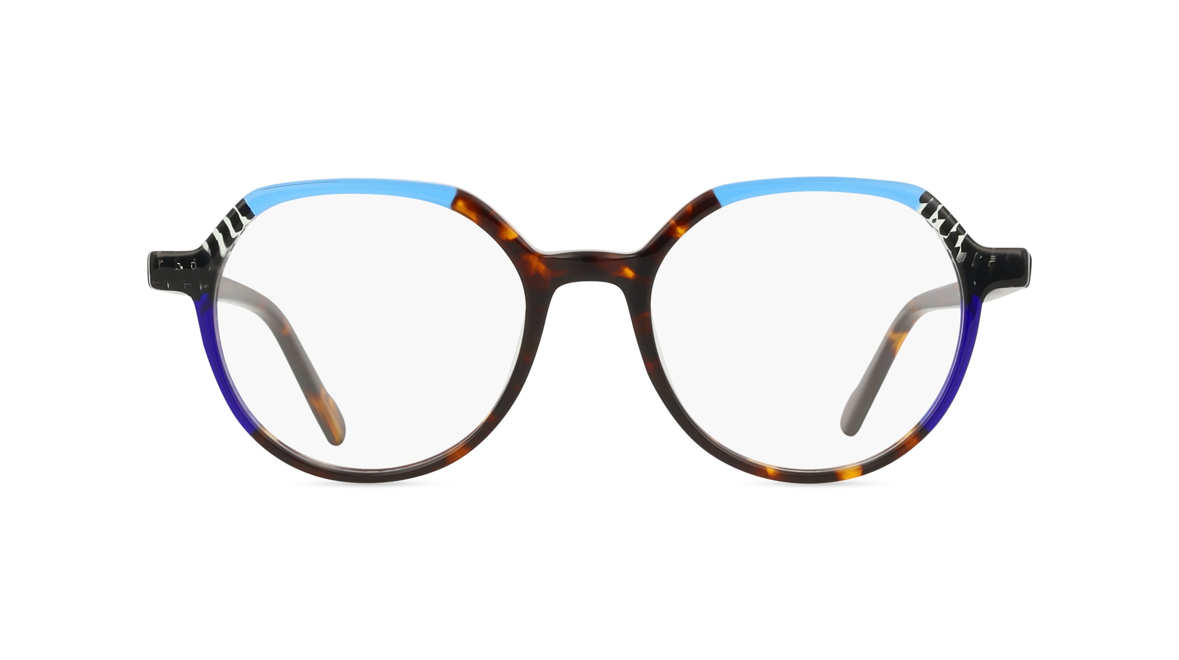 Comma 70164 Damen-Brille inkl. Gläser Vollrand Rund Kunststoff-Gestell 50mm/18mm/145mm, Havanna