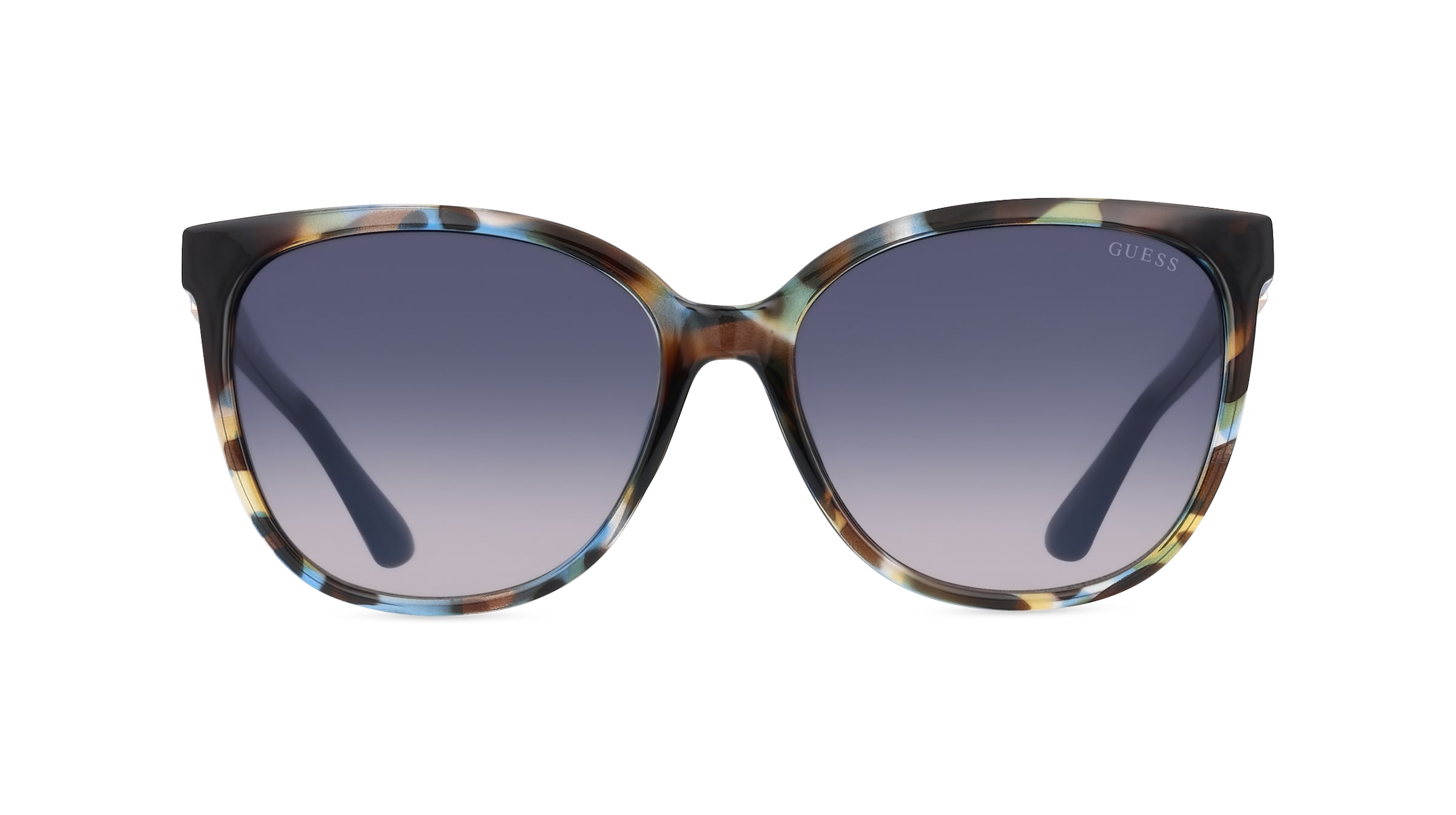 Guess GU7864 Damen-Sonnenbrille Vollrand Butterfly Kunststoff-Gestell, braun